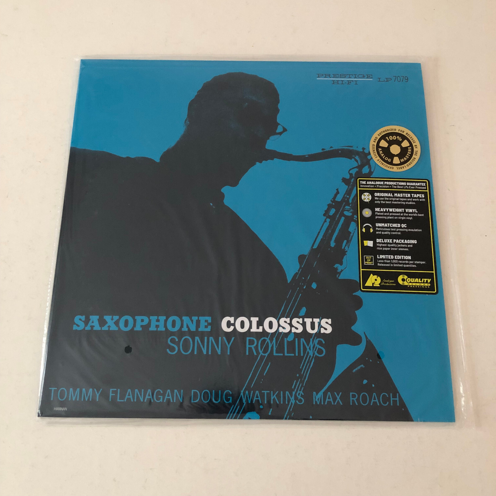 Sonny Rollins: Saxophone Colossus LP, 180 Grammes Vinyle, Analogue Productions