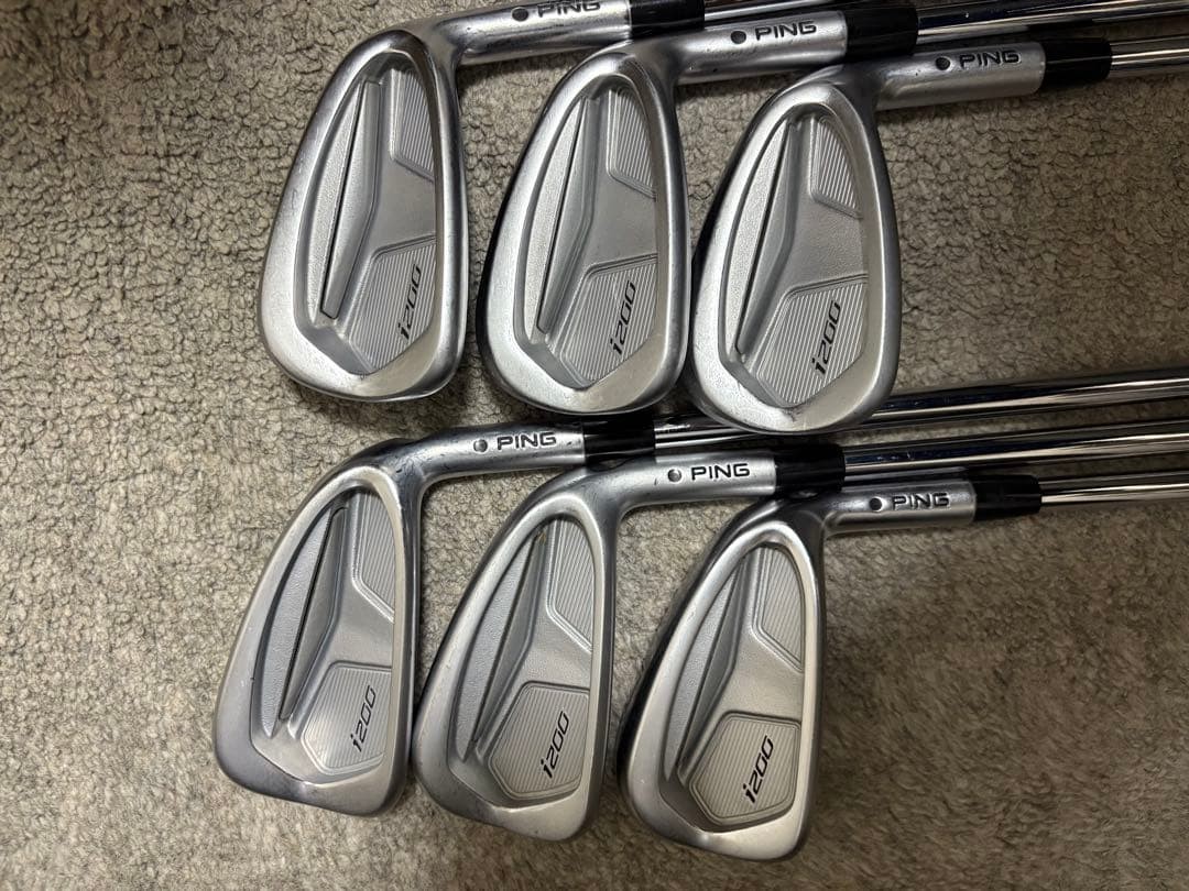 [Ping] i200 Iron Set Black Dot Flex X 6pcs 5.6.7.8.9.W modus3 tour 120 Used