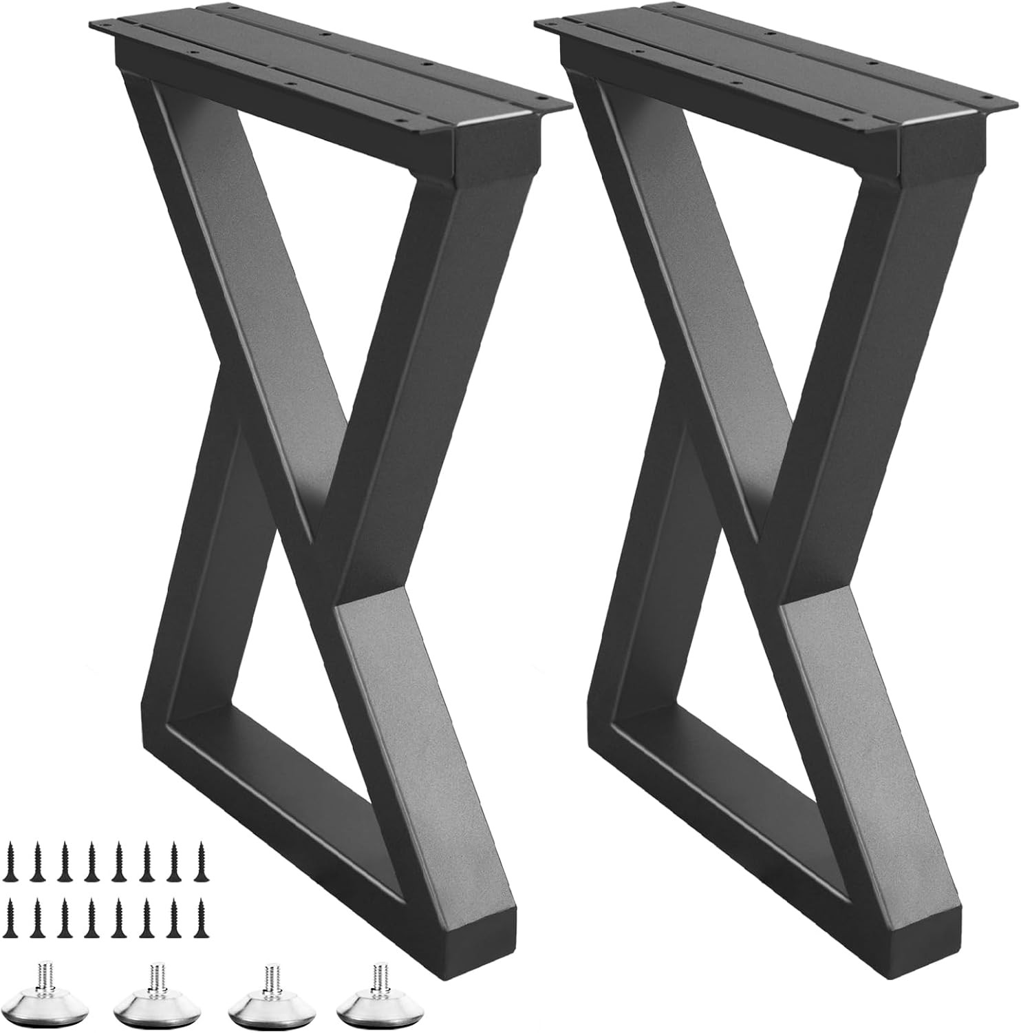 20 Inch Metal Coffee Table Legs for Desk, Benchs, Dining End & Side Table Legs -