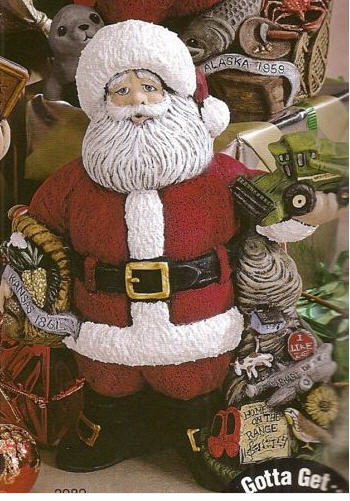 Ceramic Bisque~~~ Ready to Paint~~Gare~ Kansas Santa 