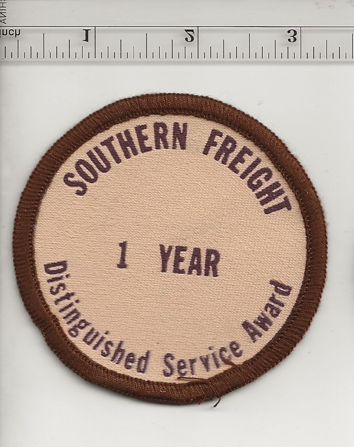 Southern Freight 3yr service award trucking company patch