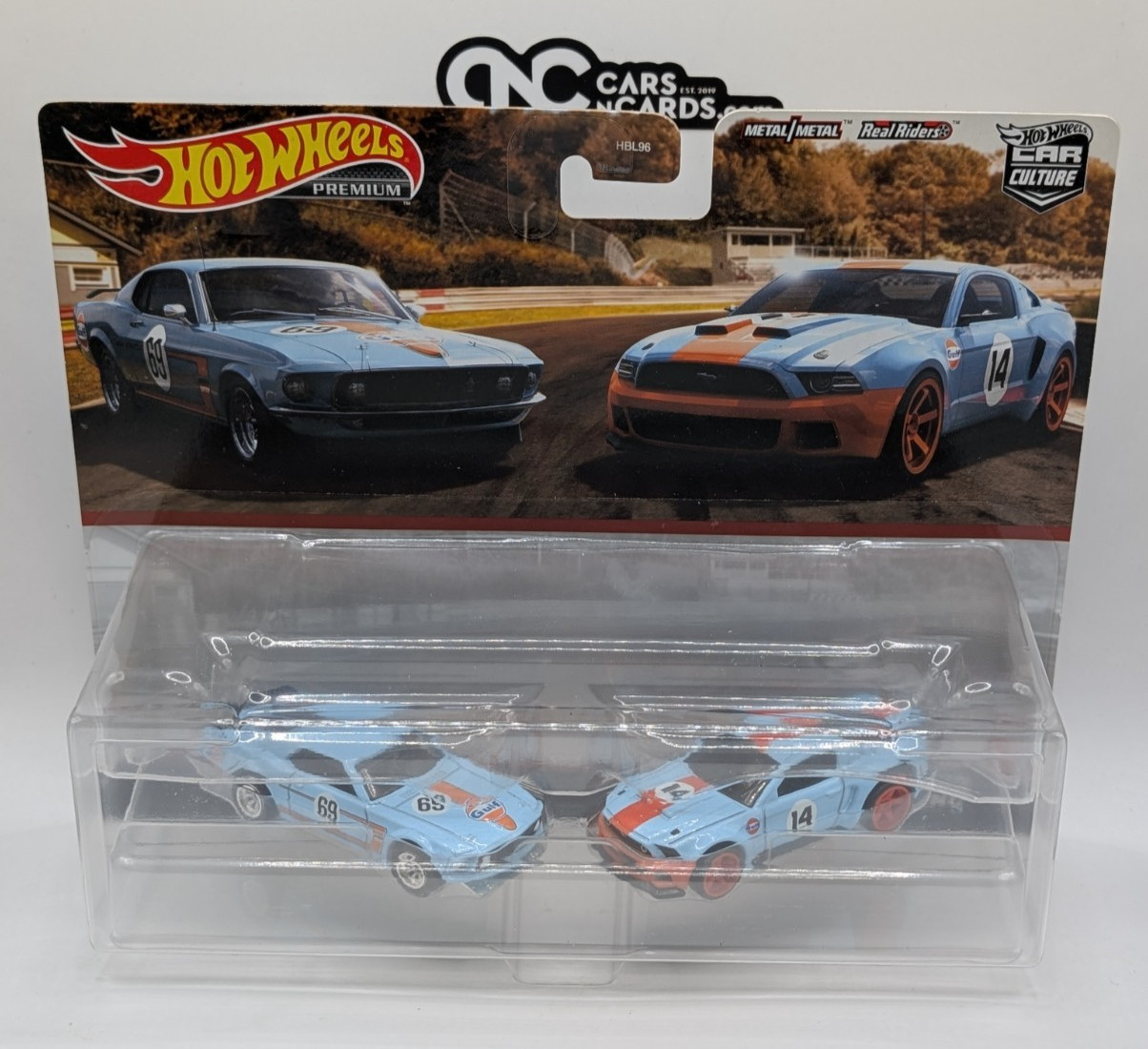 2023 Hot Wheels Premium Car Culture 2 Pack Ford Mustang GULF HKF58