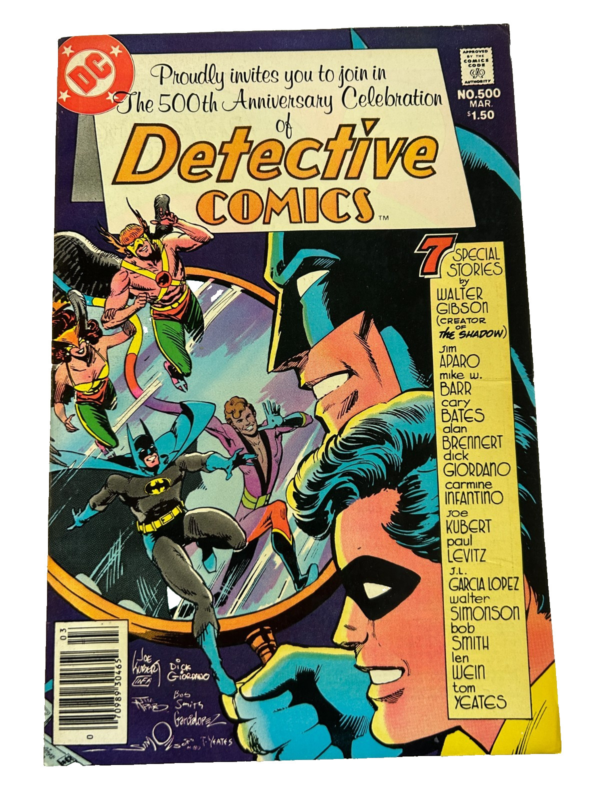 Detective Comics #500 - ANNIV. - WRAP AROUND CVR - NEWSSTAND  ED. - 7 STORIES