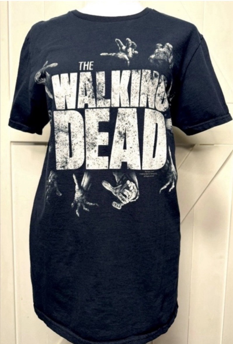 The Walking Dead Black T-Shirt 2016 AMC TV Memorabilia Original #1322