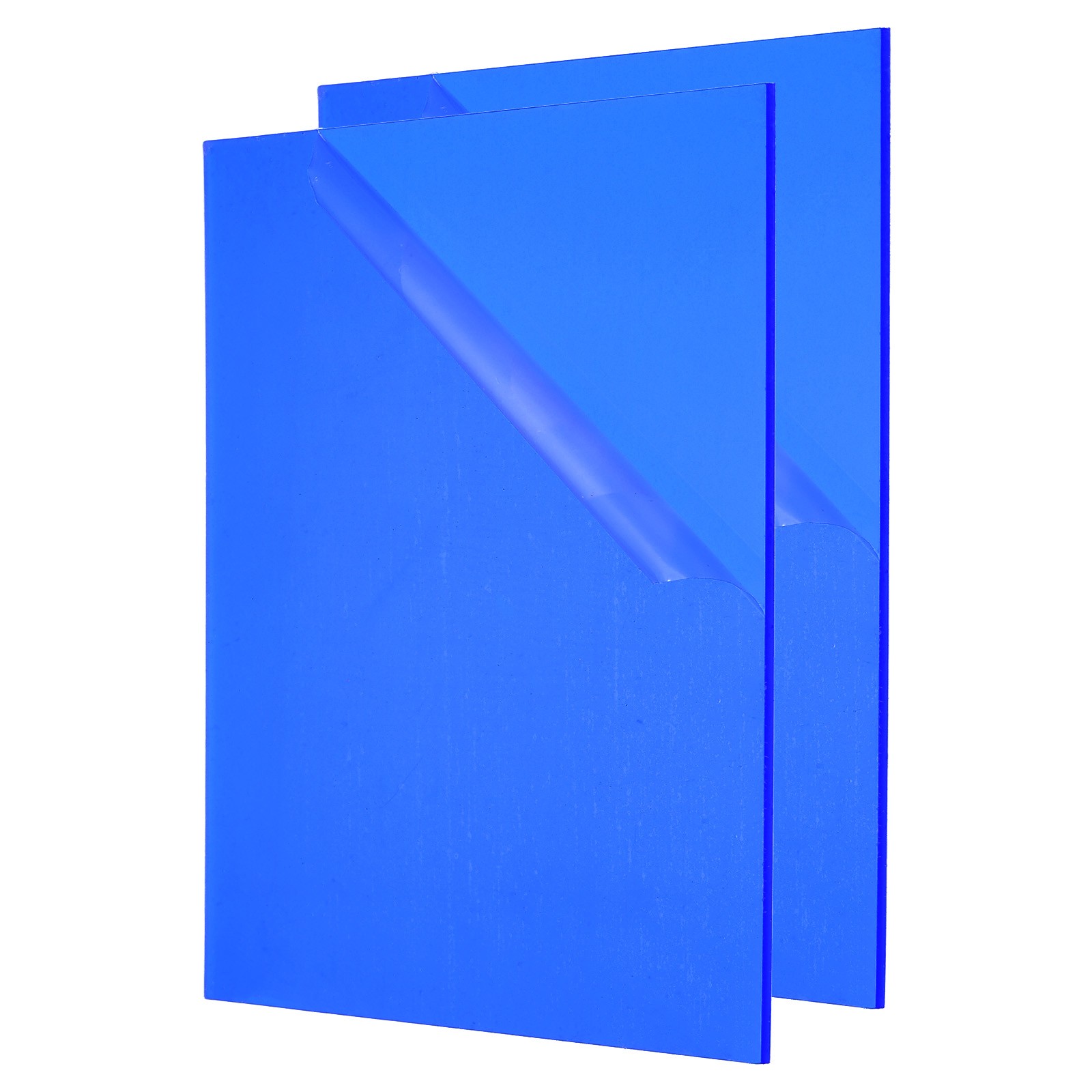 1/8 Inch Thick Acrylic Sheets, 2Pack 16x12 Inch Plastic Sheet Blue