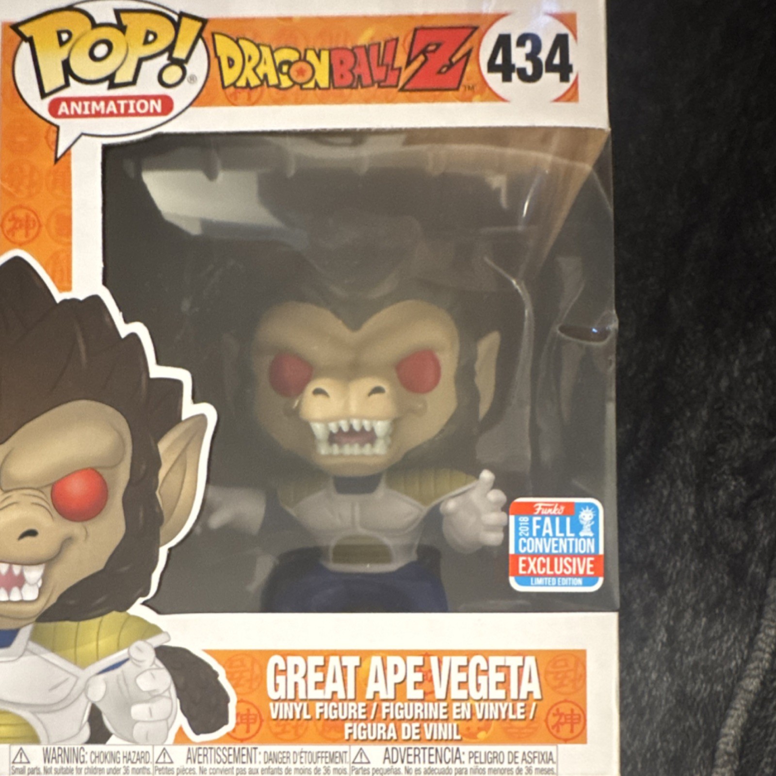 Funko Exclusive Dragon Ball Z Great Ape Vegeta Pop! Vinyl 434 Fall Convention
