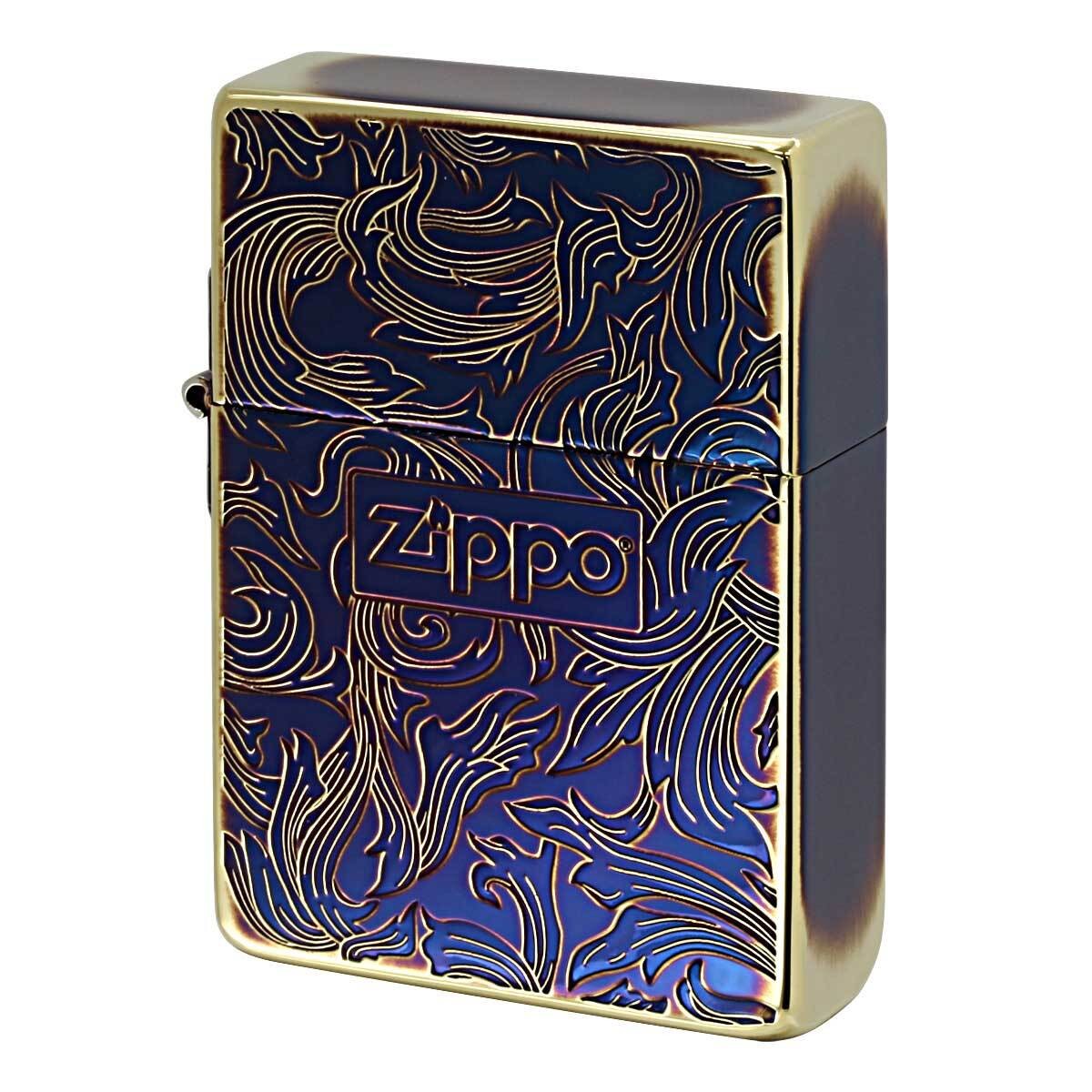 Zippo 1935 Replica Arabesque Double Sided Lighter Used