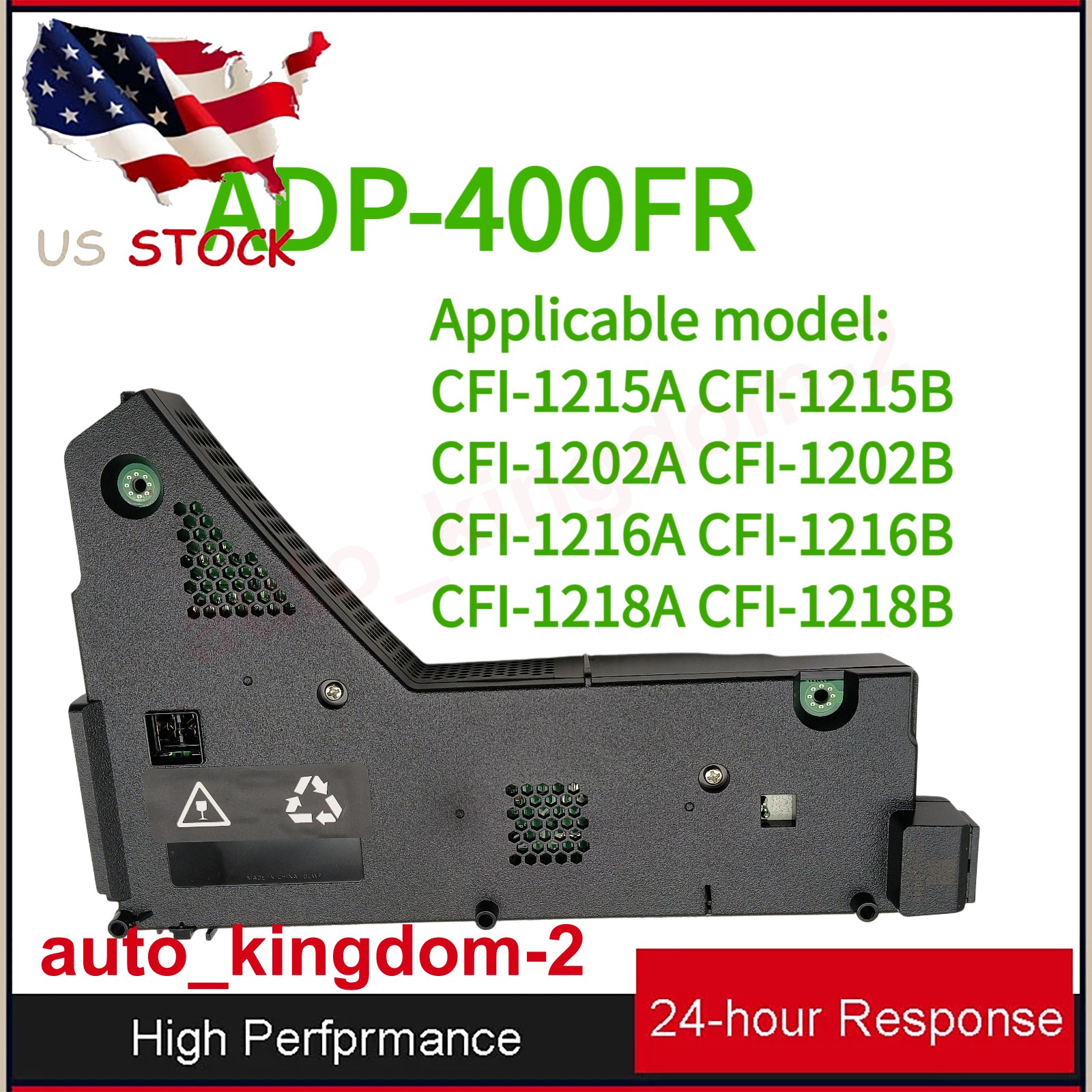 Power Supply ADP-400FR for Sony PlayStation 5 PS5 PA-1401-JT3, CFI-12XX