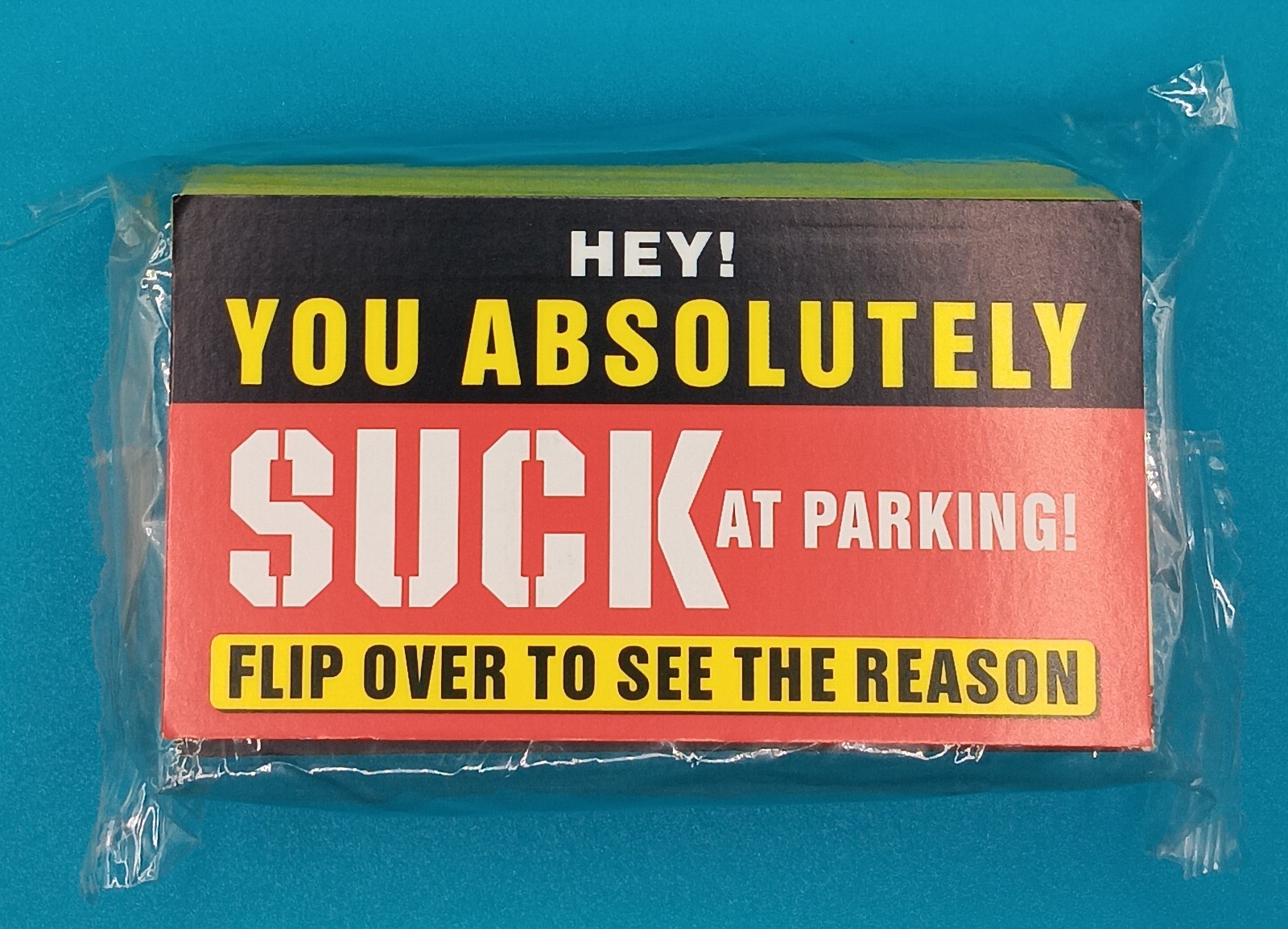 Bad Parking Cards - 100Pcs You Absolutely Suck At Parking Cards -Funny...