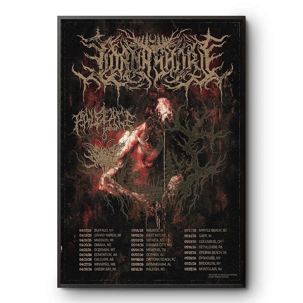 HOT!!! Extreme Metal North America 2026 Tour Dates Schedule Wall Art Poster