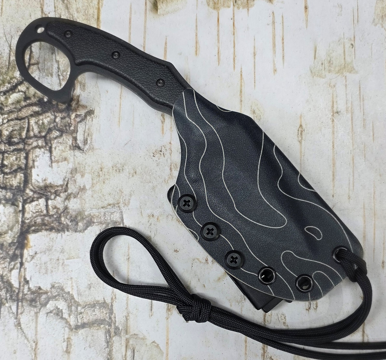 KYDEX SHEATH for KA-BAR 2491 POCKET STRIKE, COMBAT CLIP,  HAND MADE,  KAKY479