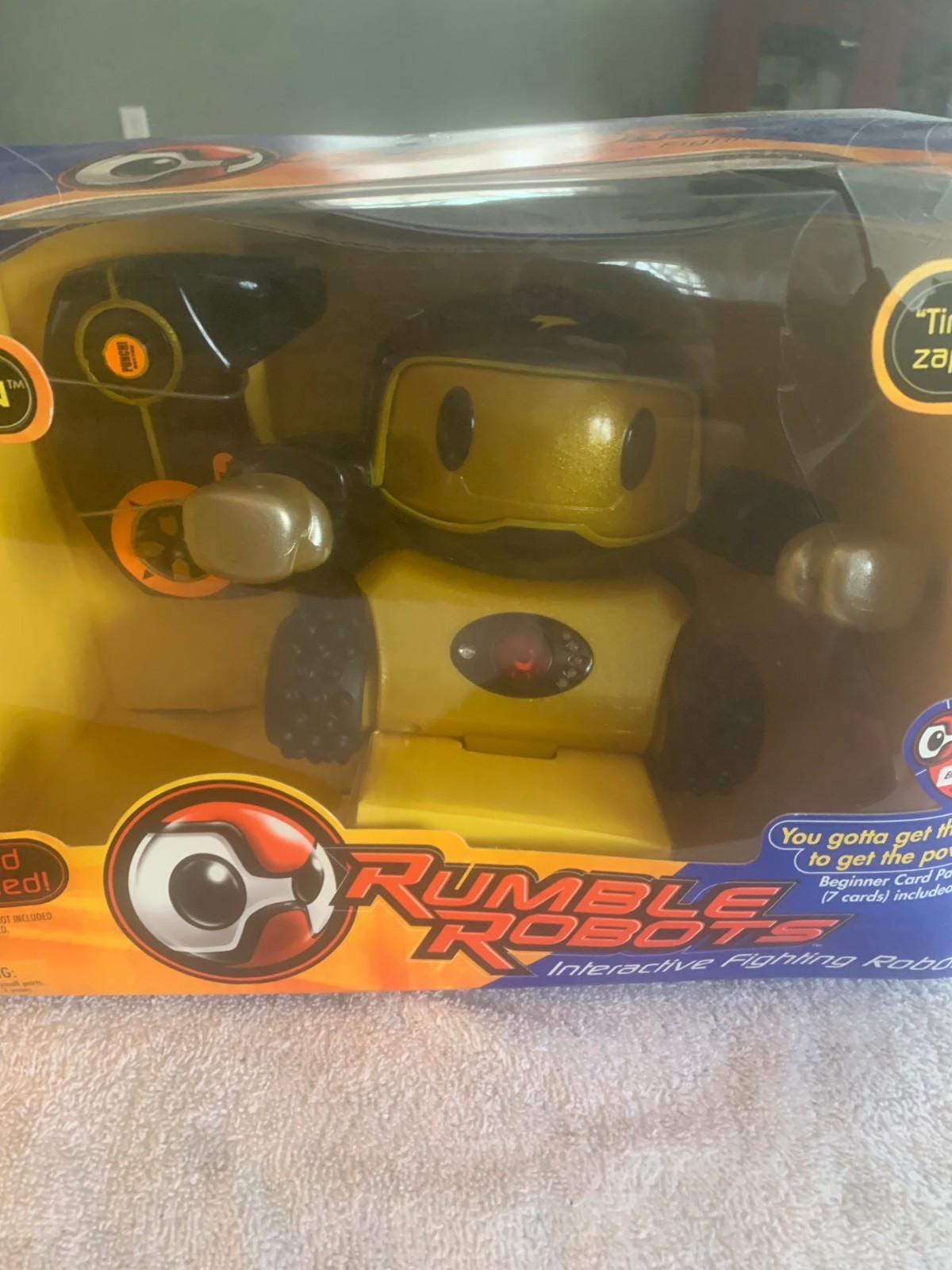 Vintage Rumble Robots Bolt Man Blue Team In Box!