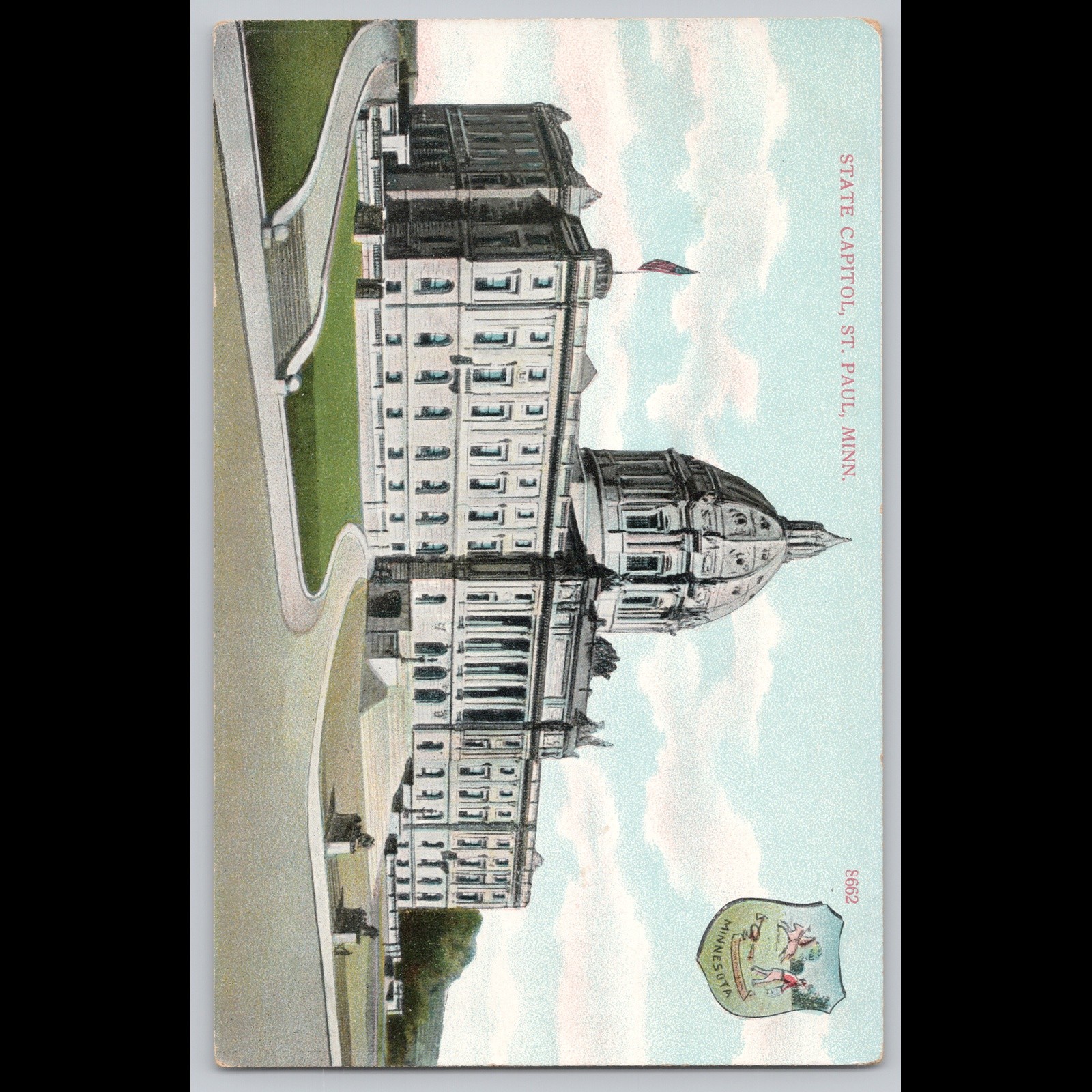 Antique Postcard State Capitol St. Paul Minnesota Architecture
