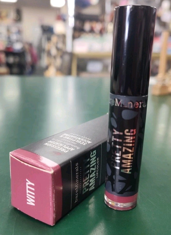 BareMinerals Witty Pretty Amazing Lip Color GLOSS 4ml / .13 oz Full Size NIB