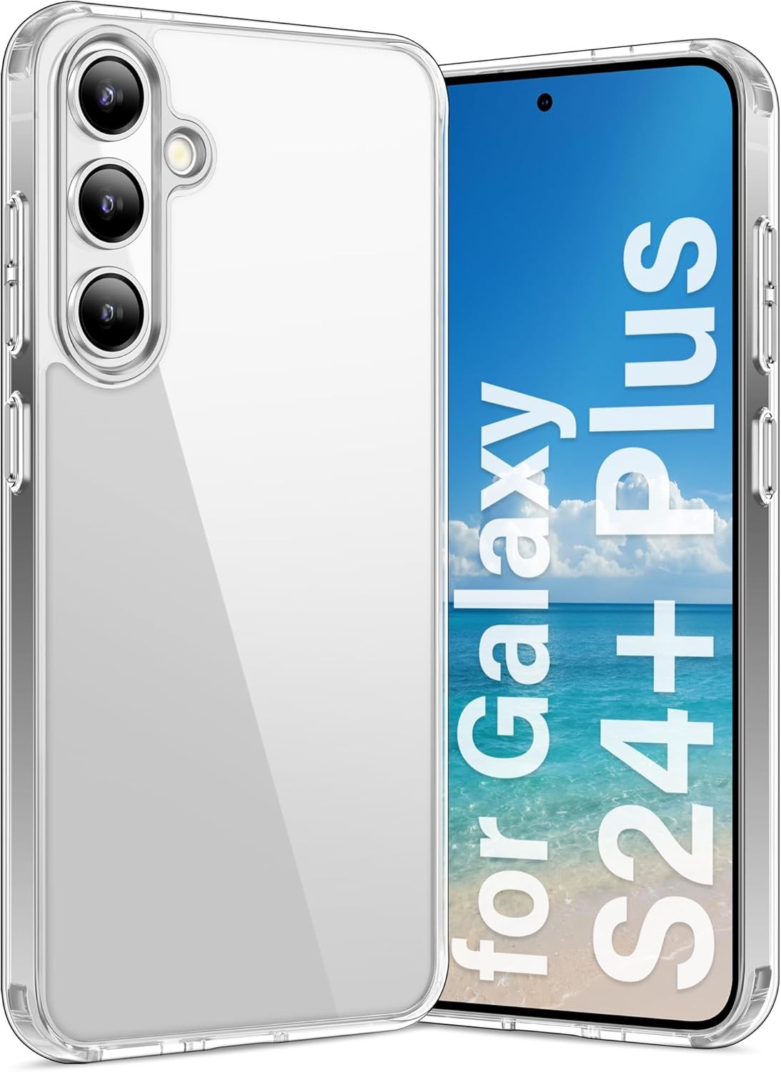 Case for Samsung Galaxy S24+ Plus | Clear Anti-Yellowing, Hard Back, Drop Protec