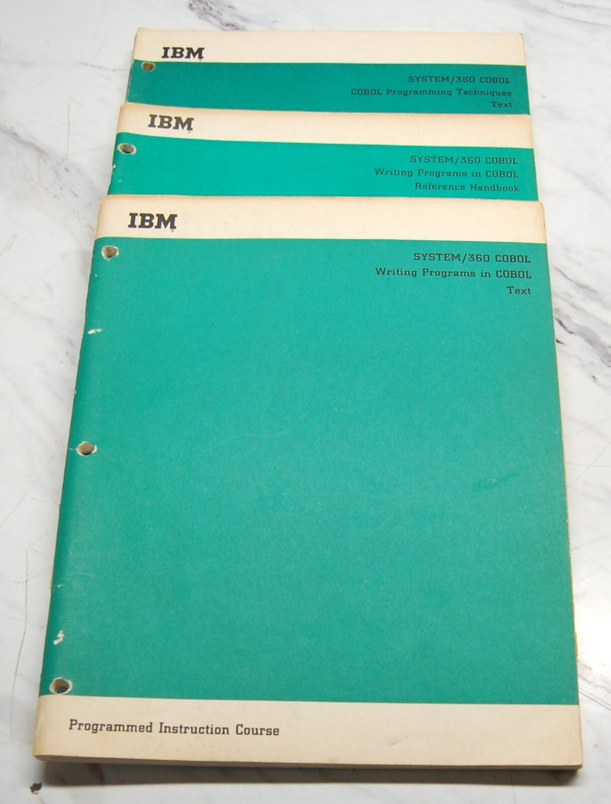 Vintage IBM's 360 COBOL Programmed Instruction Course
