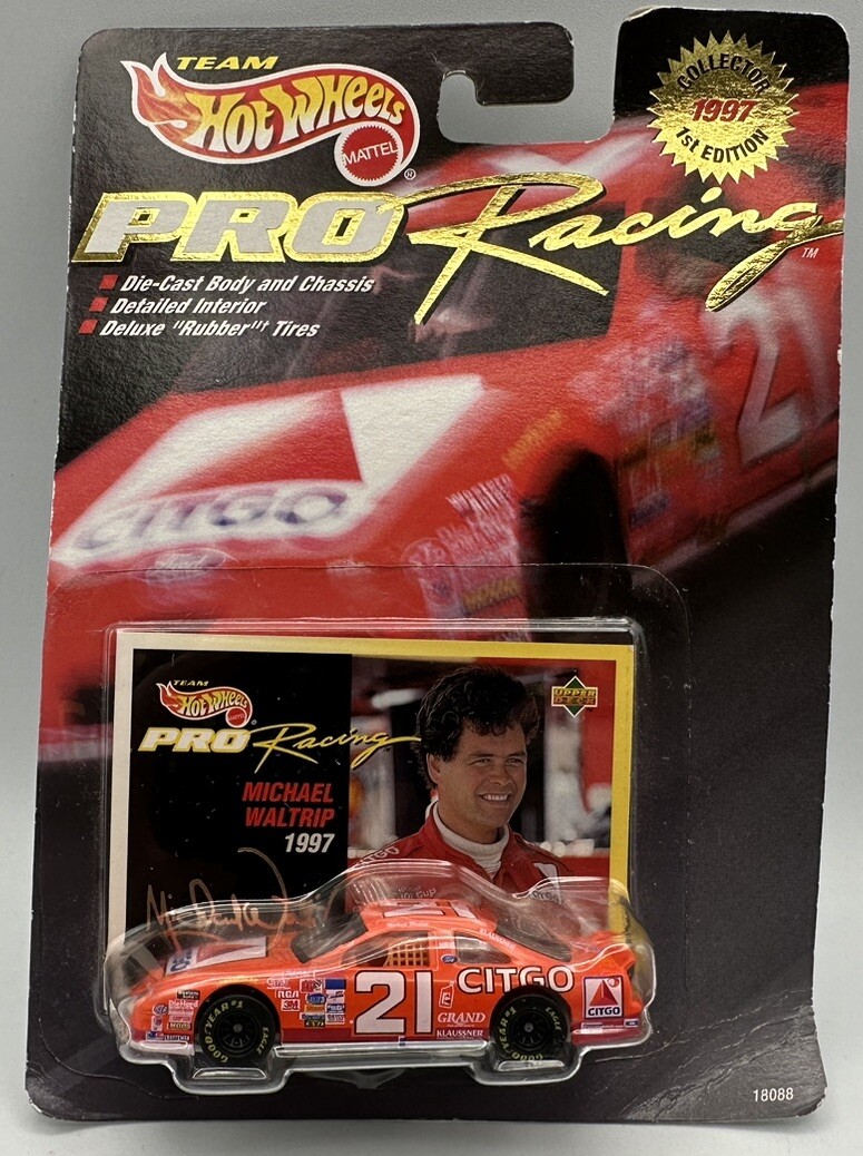 Michael Waltrip #21 Ford Thunderbird 1:64 Hot Wheels Pro Racing NASCAR 1997