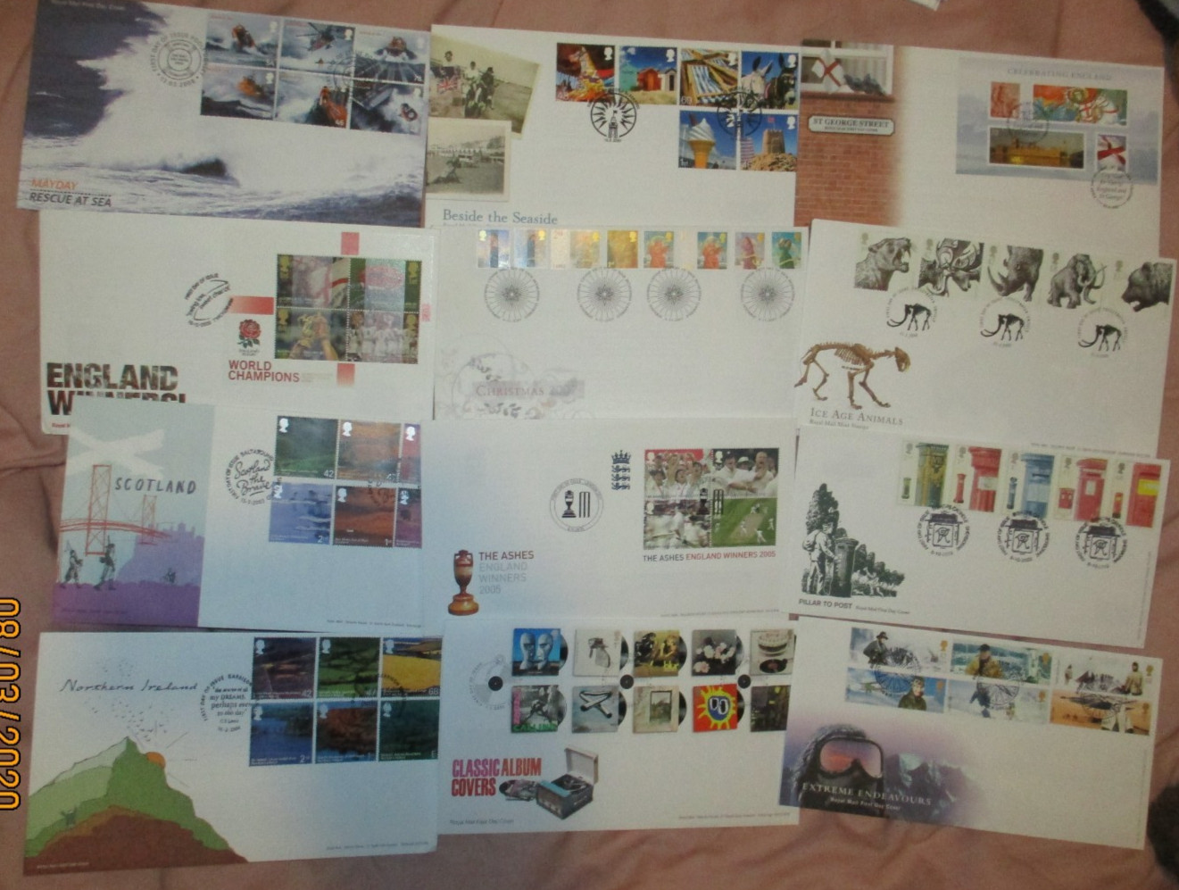 GB Stamps First Day Covers x 12  C 2010 special postmarks ROYAL MAIL ALL U/A  D8