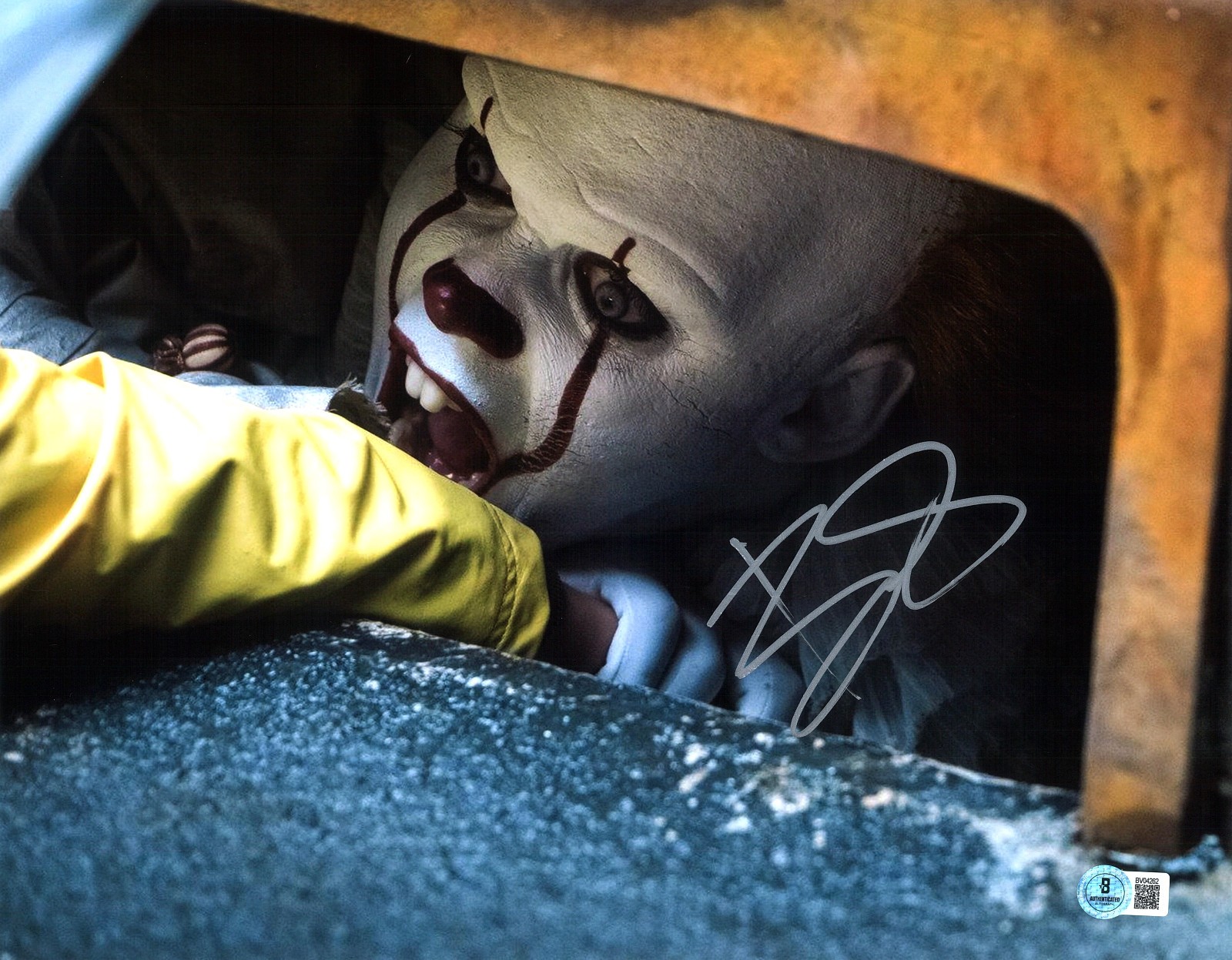 BILL SKARSGARD SIGNED AUTOGRAPH IT 11X14 PHOTO BECKETT BAS PENNYWISE