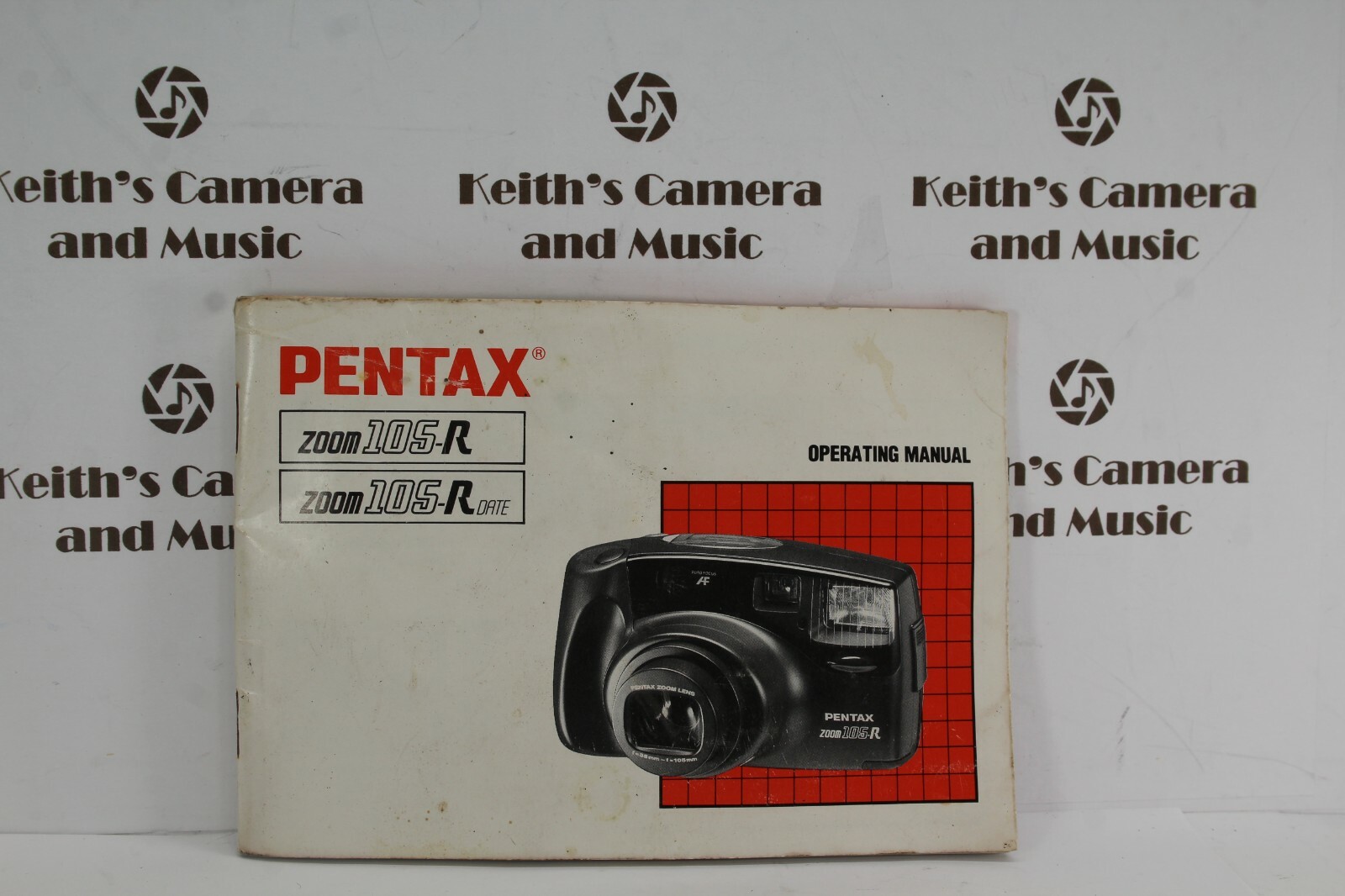 Pentax Zoom 105R + Date Operating Manual Owners Manual User Guide Book Free Ship