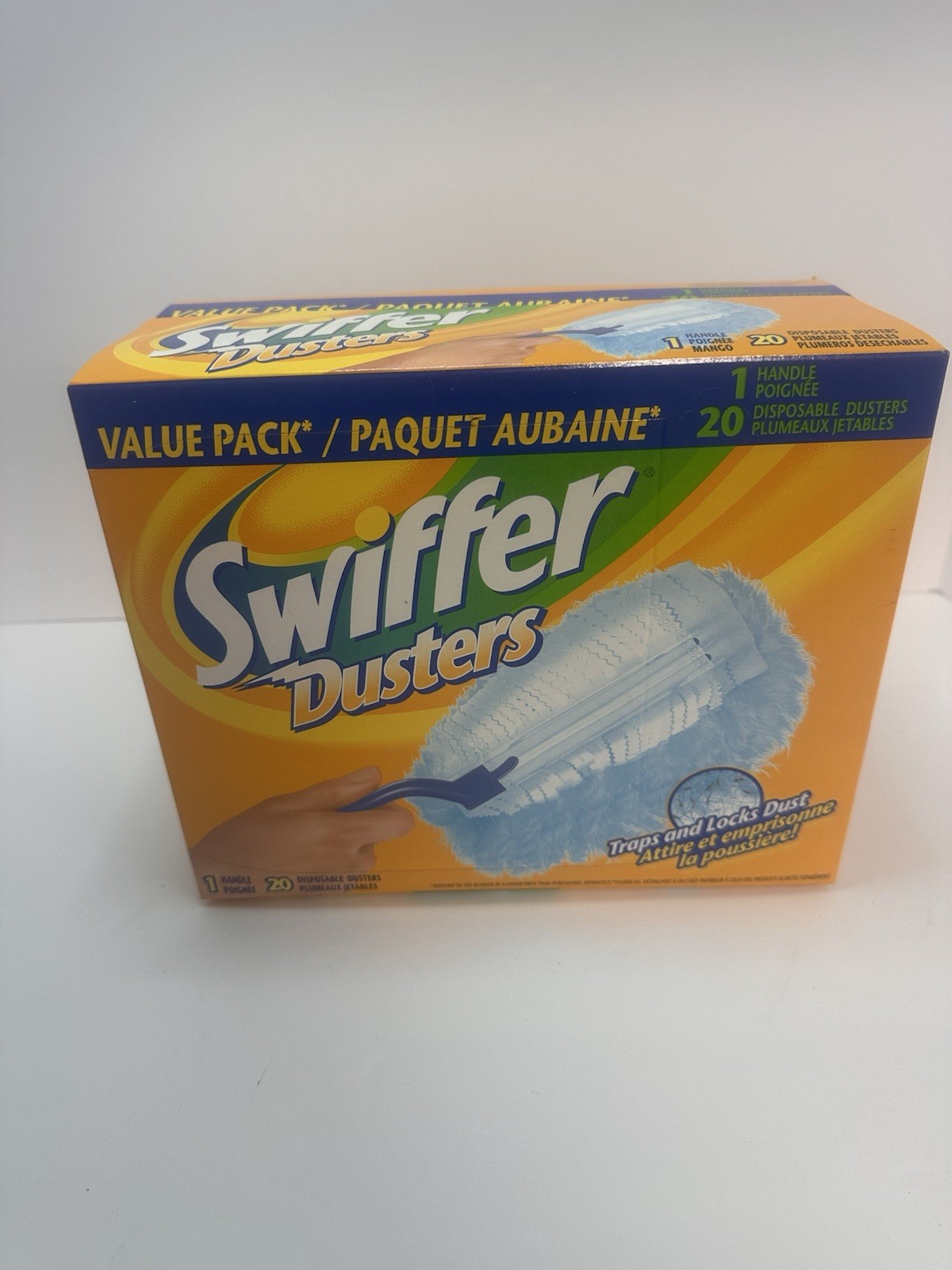Vntg Swiffer Dusters - 1 Handle 20 Disposable Dusters *Value Pack* 2003 PROP