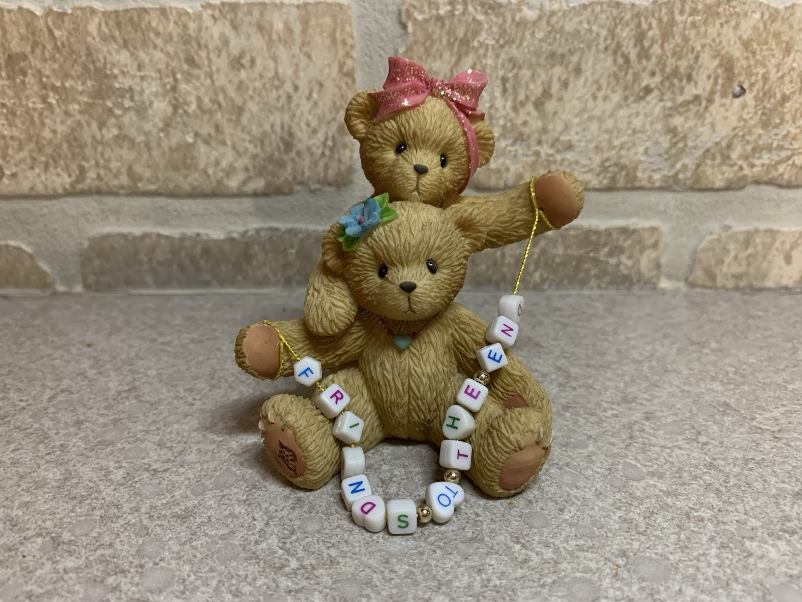 Enesco Cherished Teddies 2001 Friends To The End Cute Best Friends