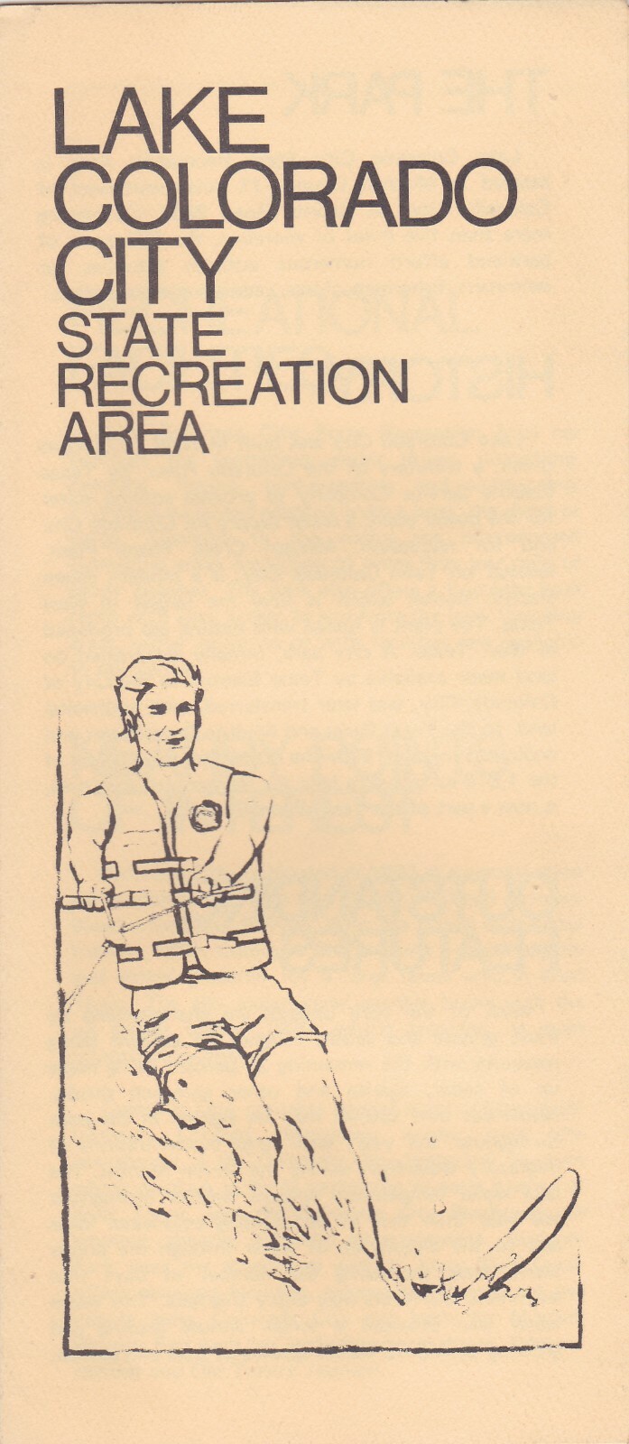 1979 Lake Colorado City State Recreation Area Colorado City Texas Brochure