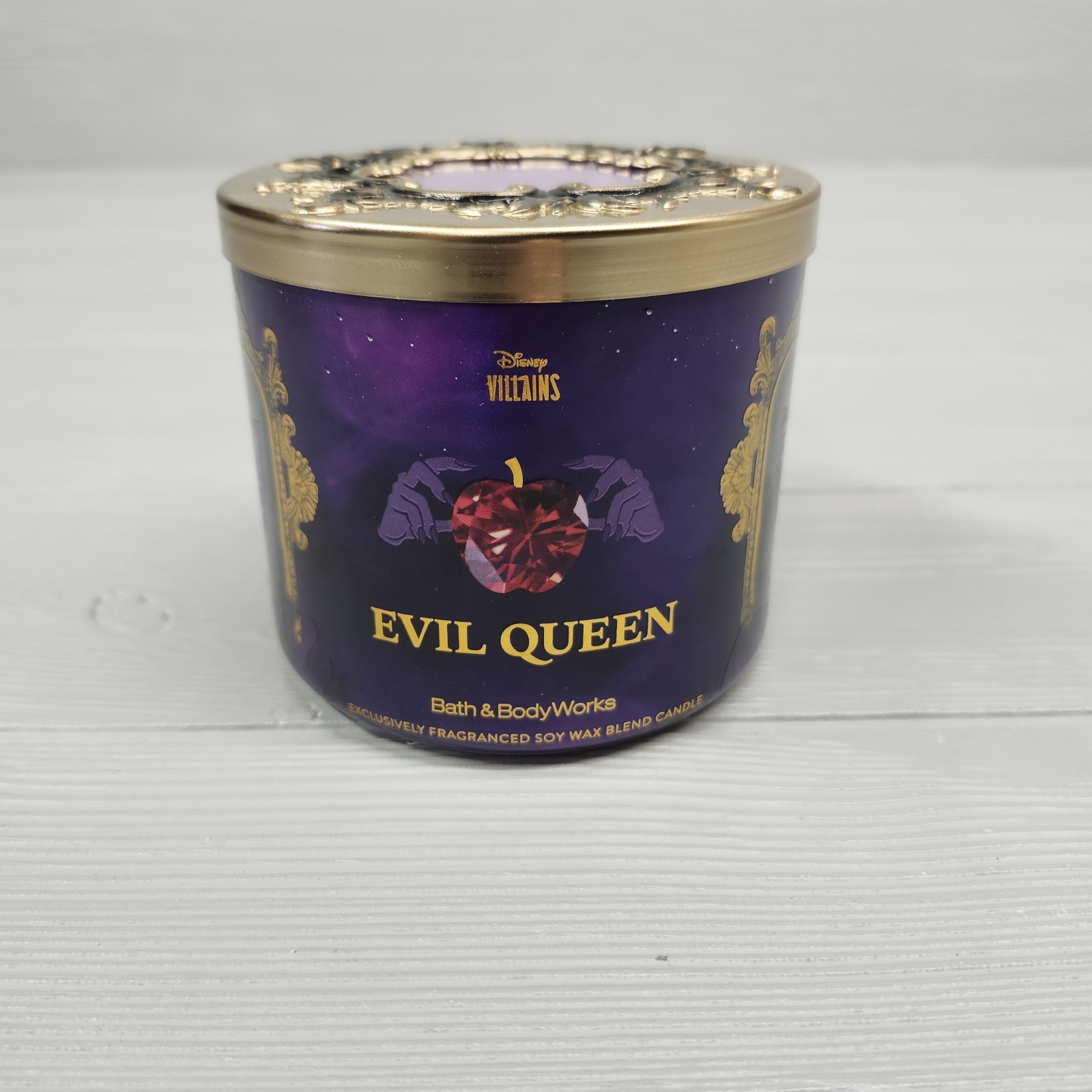 Bath & Body Works Evil Queen 3-Wick Candle Disney Villains Collection - NEW
