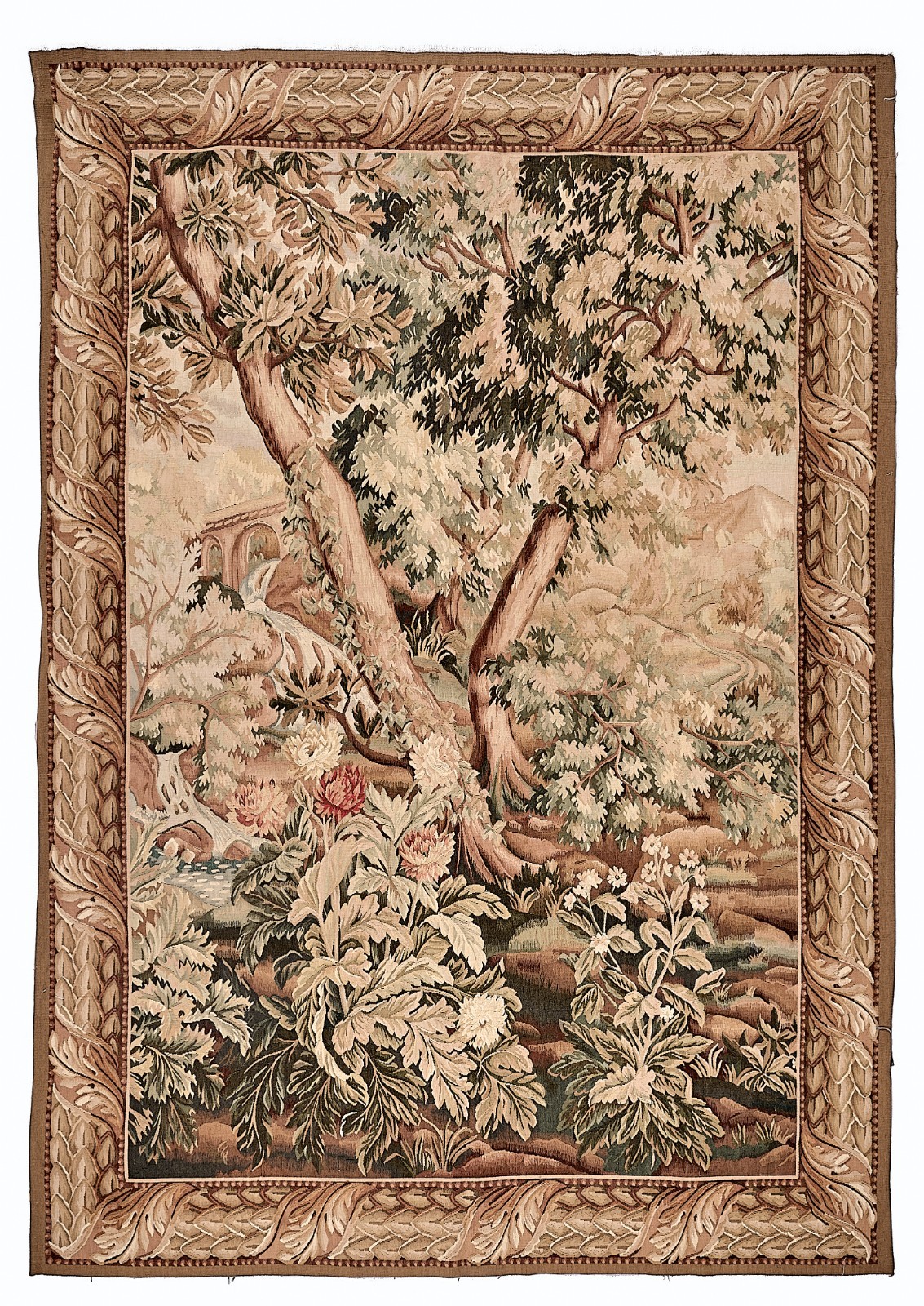 Fine Antique Style Flemish Brussles late 18th Century Tapestry wool/ Silk