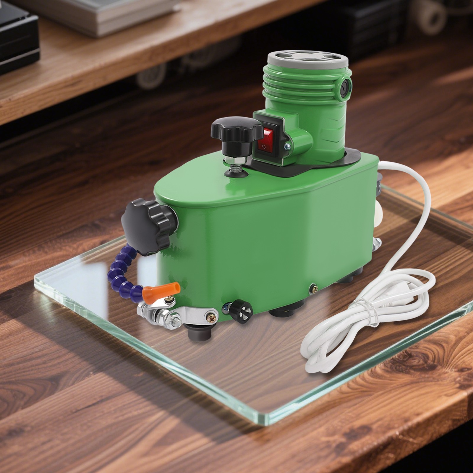 Portable Electric Glass Edge Grinding Machine 110V 8000RPM for Beveling Polish