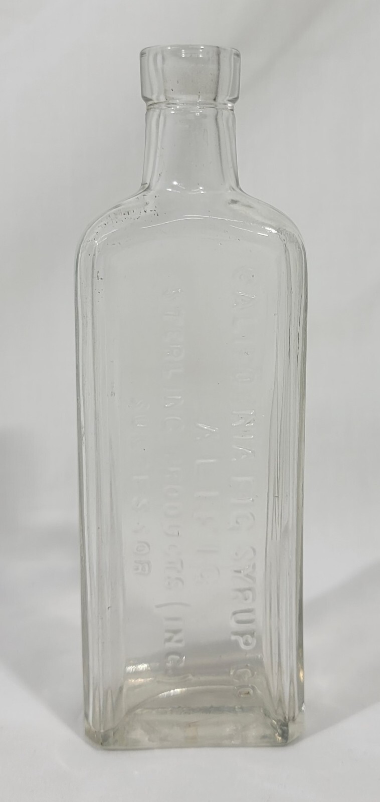 Vintage Bottle California Fig Syrup Co. Sterling Products