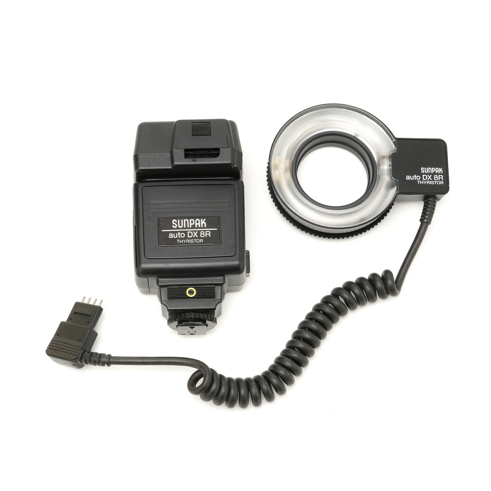 Sunpak Auto DX 8R Thyristor Shoe Mount Ring Light Flash with CA-2D Module - READ