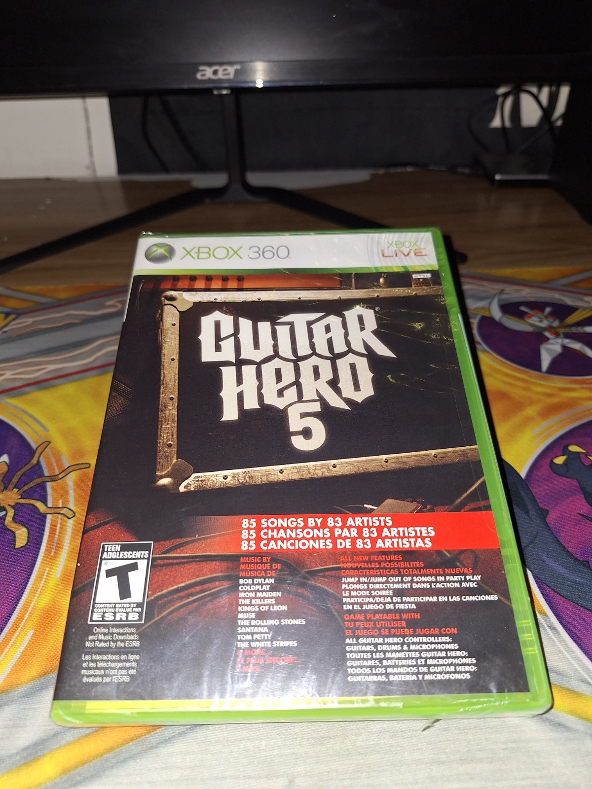 Guitar Hero 5 (Microsoft Xbox 360, 2009) - BRAND NEW SEALED SMALL TEAR
