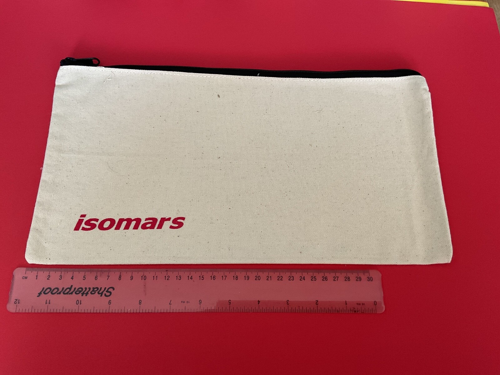 Isomars Artists large pencil brush canvas storage zipped bag 38cms X 20cms  P806