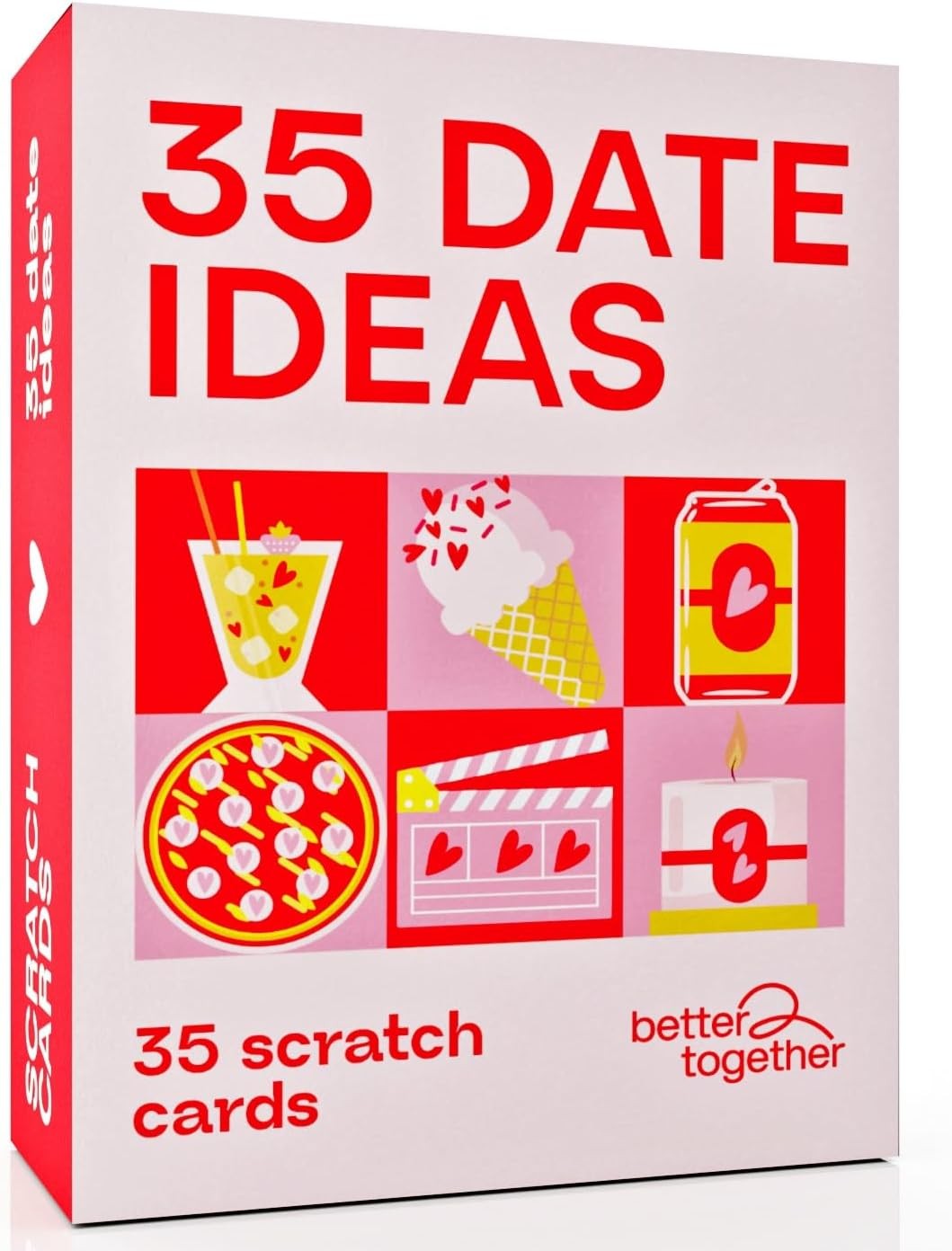 Scratch Off Date Ideas for Couples - 35 Fun Date Night Cards, Romantic Gifts for