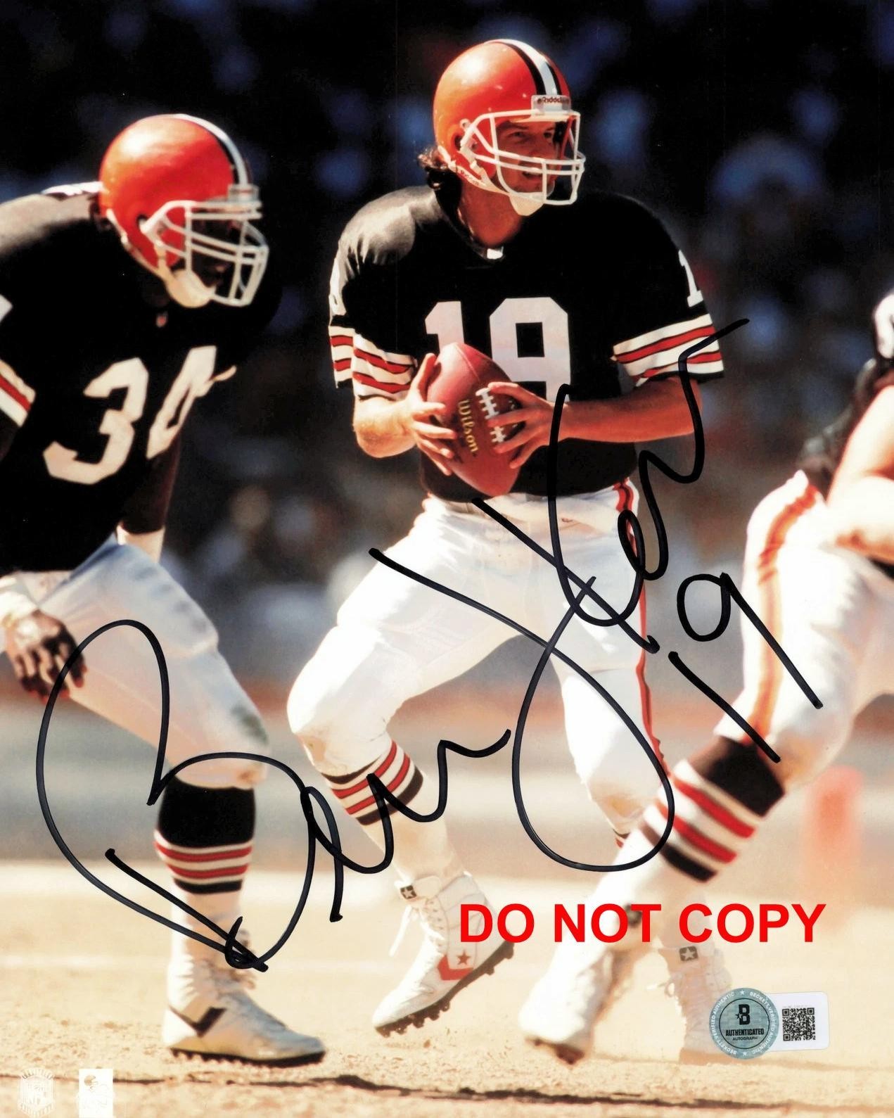 Bernie Kosar CLEVELAND BROWNS Signed Autographed REPRINT 8x10 Photo RP