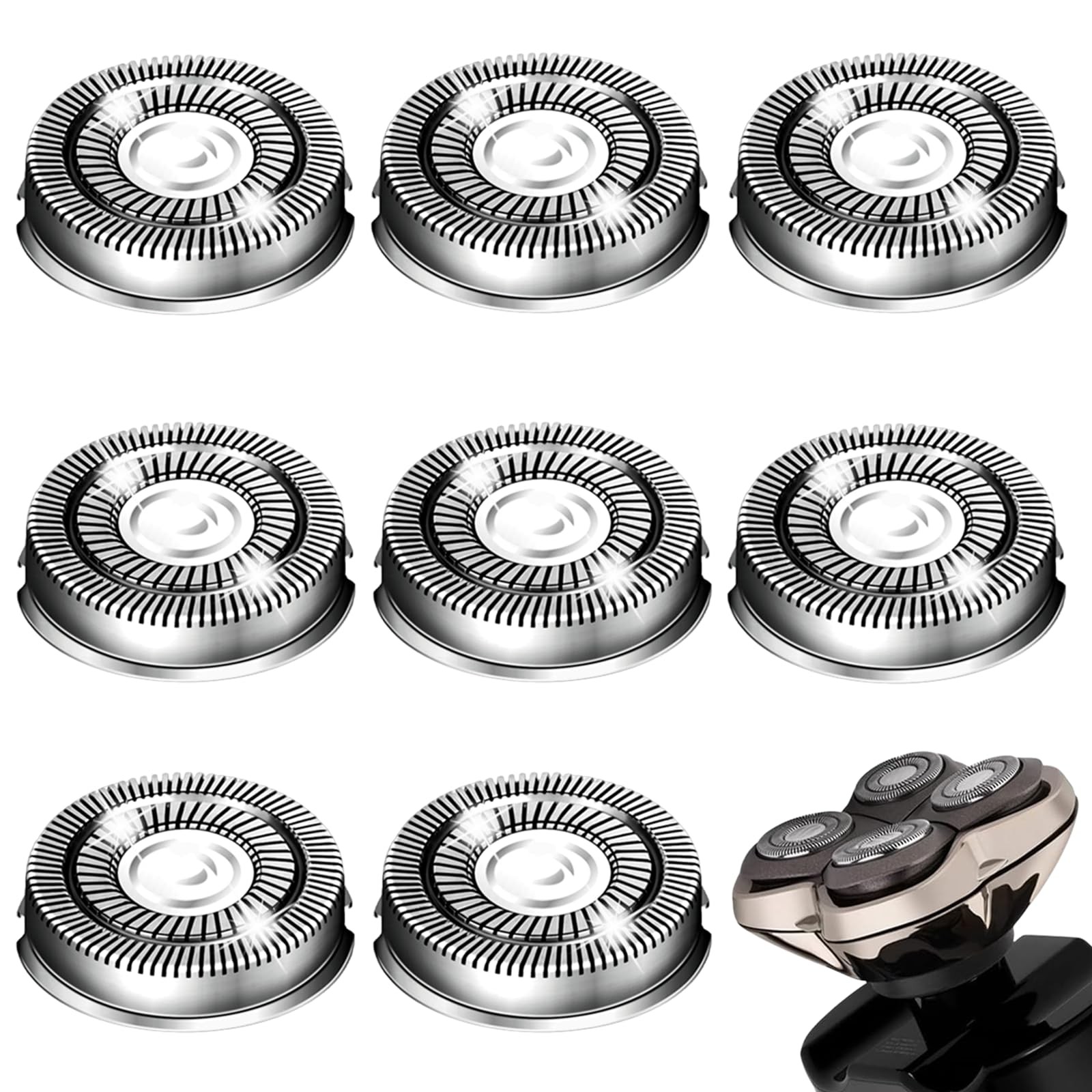 Shaver Head Replacement Blade for Skull Pitbull 1 Count (Pack of 8) 