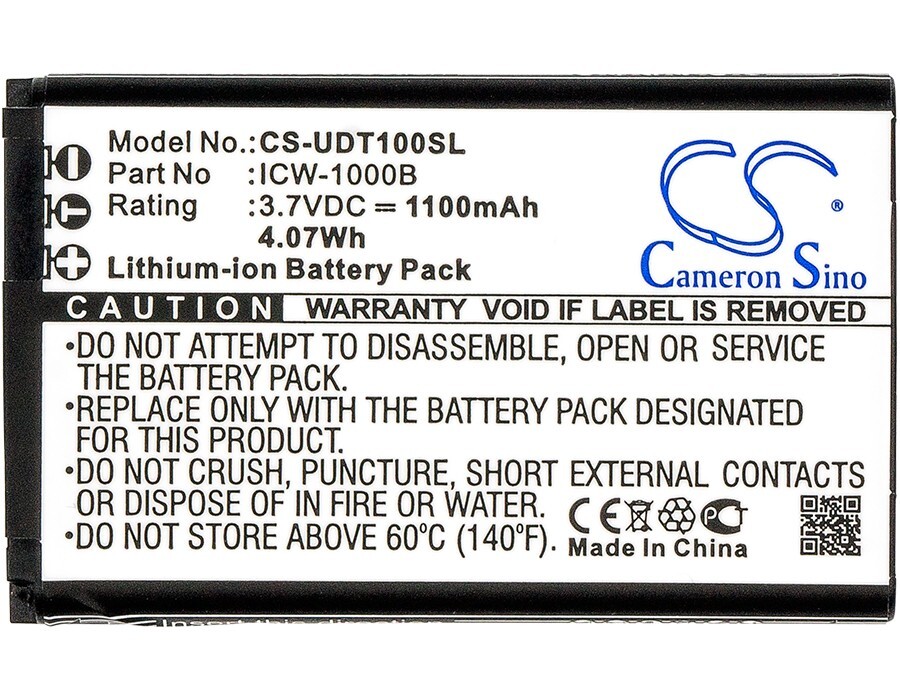 BATTERIE 1100mAh Type ICW-1000B KAL523450AR For UniData ICW-1000G, WPU-7700