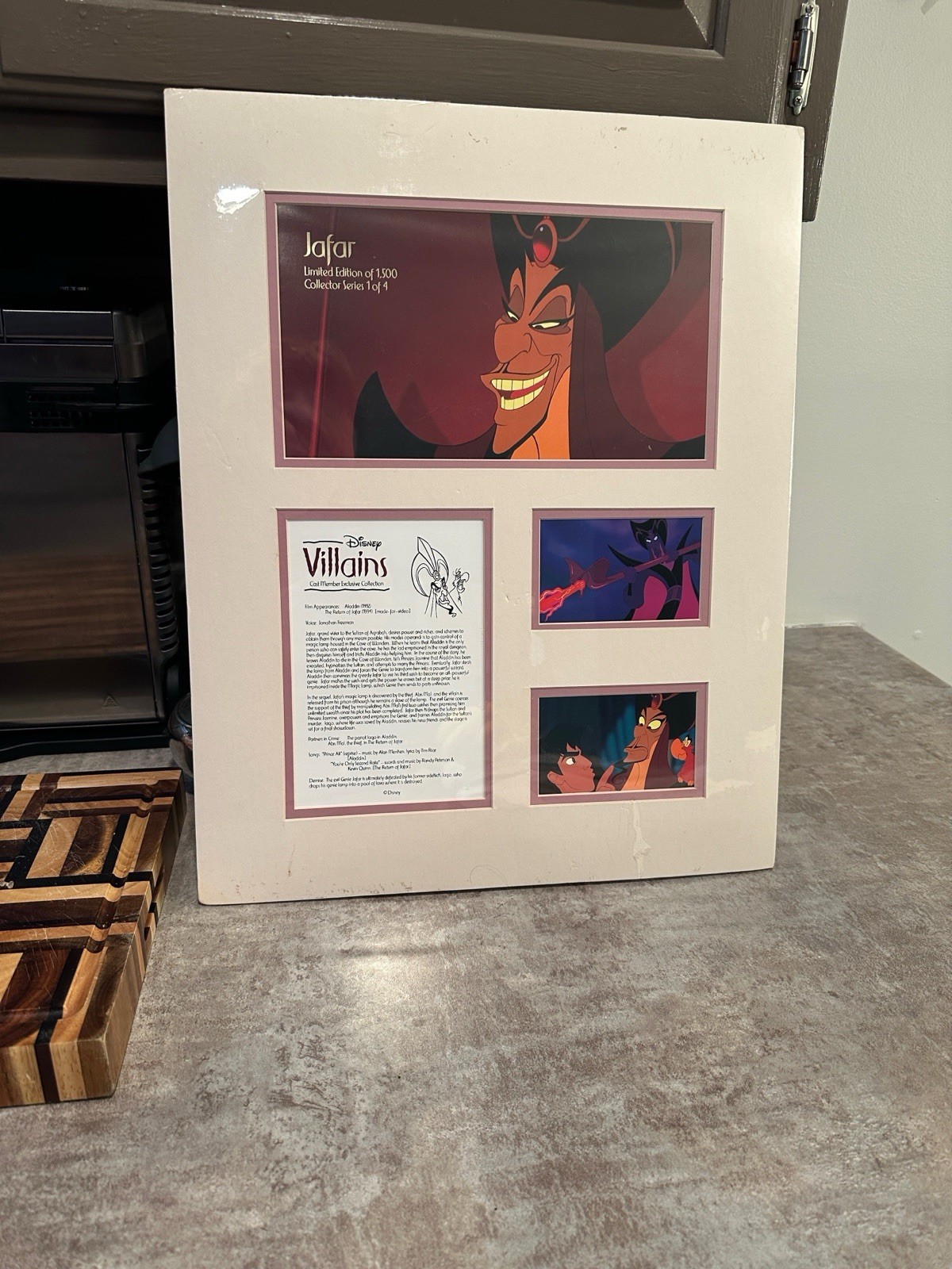 COMPLETE SET! Disney Villains Cast Member Exclusive Framed Print Art Set