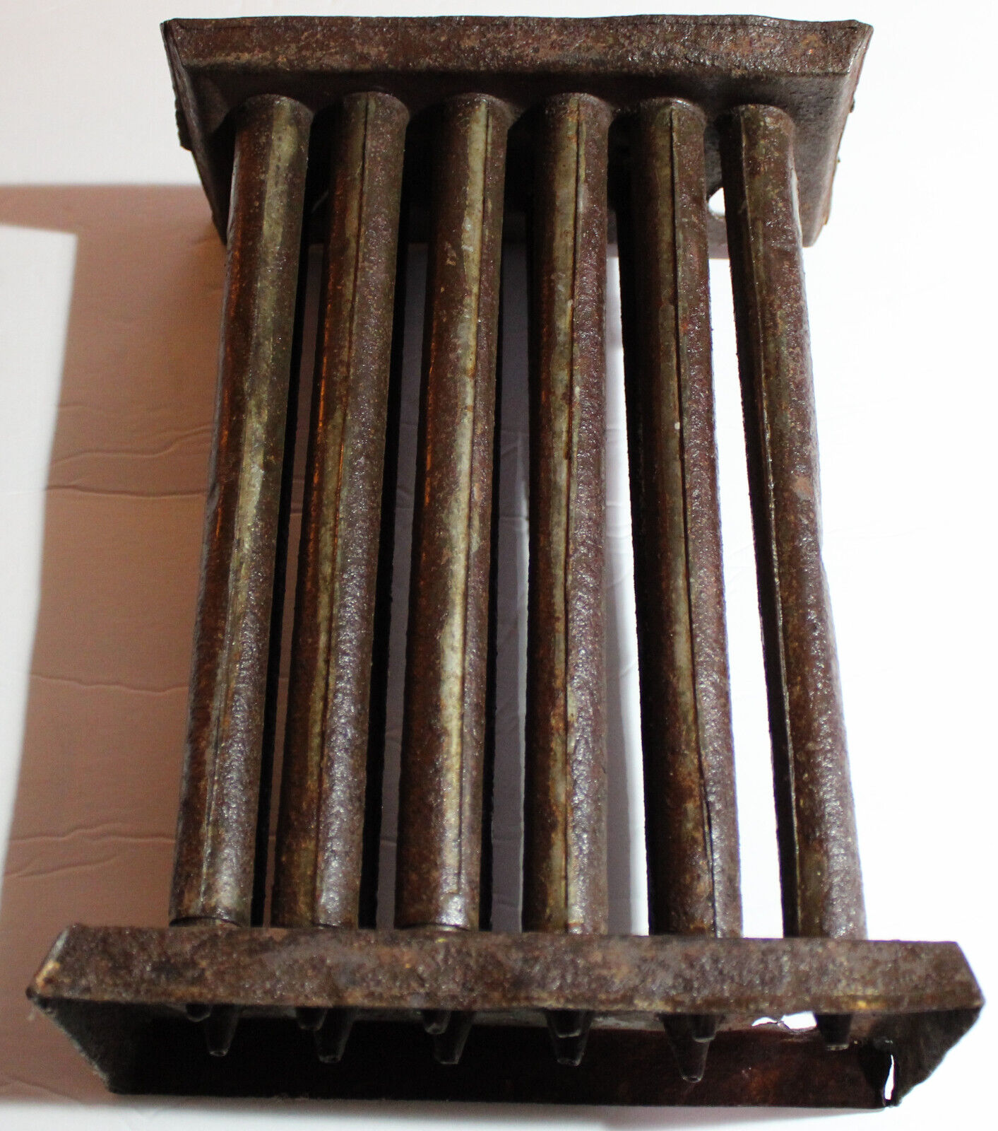 Vintage ANTIQUE 12 MOLD CANDLE HOLE TAPERED CANDLESTICK METAL MOLD 11.25" M3