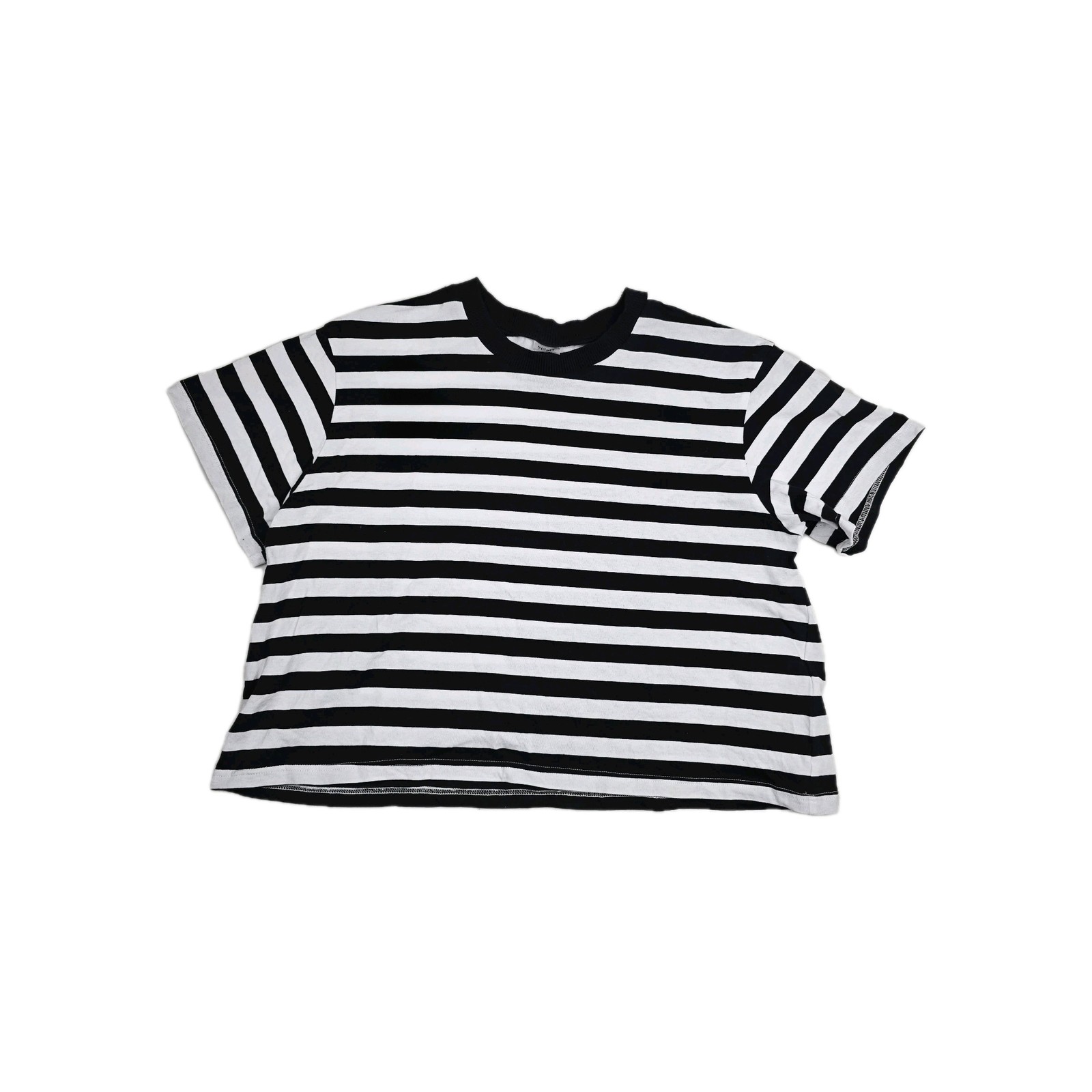 Spirit Halloween Costume Robber White Black Striped Shirt Women's Size 1X Top