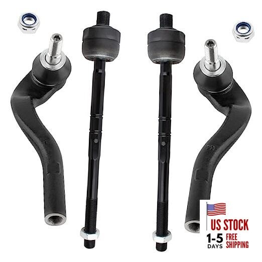  4pcs Front Inner Outer Tie Rod Ends Fit for Mercedes-Benz E250 2014-2016/E350 