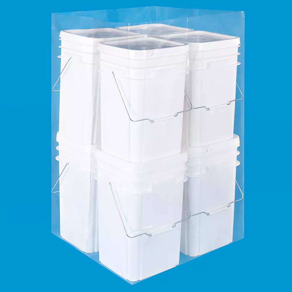 Pack of 100 20 x 20 x 48" 3 Mil Gusseted Poly Bags