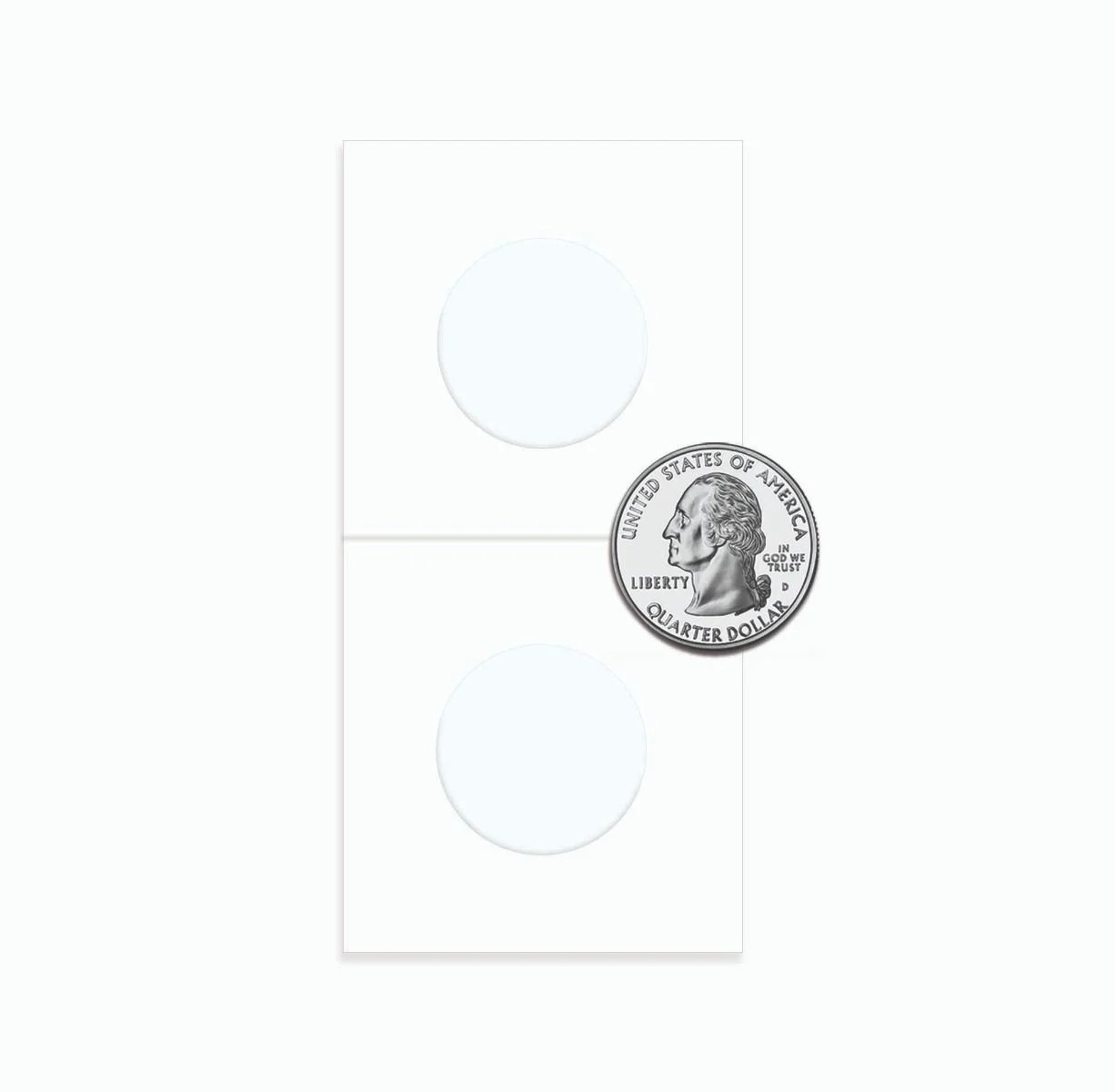 NEW (5 pk) BCW Coin Paper Flip- Quarter