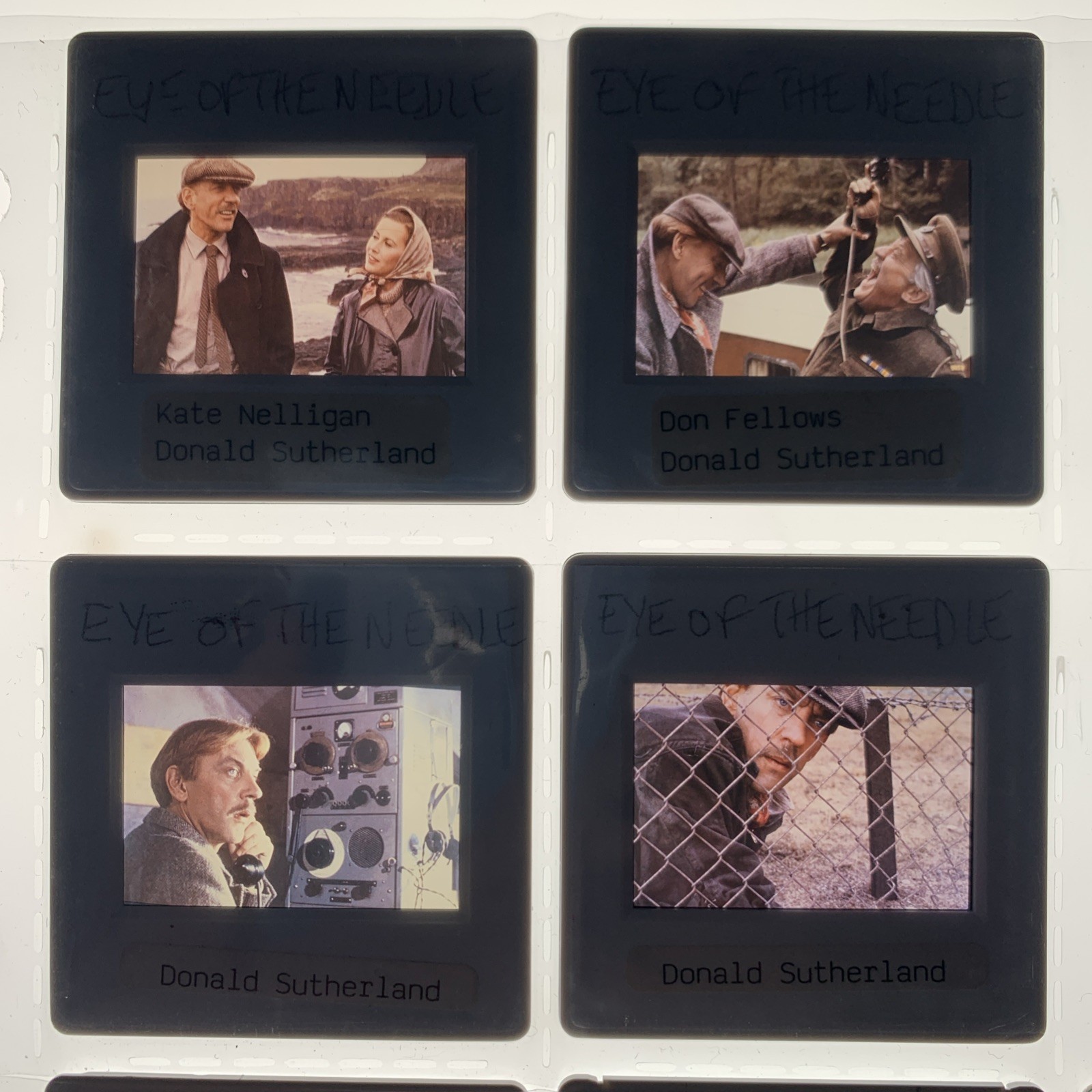 EYE OF THE NEEDLE Donald Sutherland Kate Nelligan 1981 35mm Slides x4