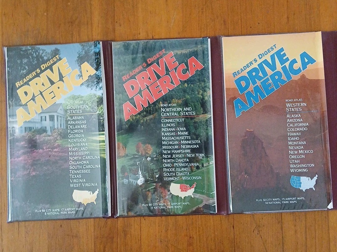 Reader's Digest Drive America 3-Book Set Travel Guides – Southern, Northern,...