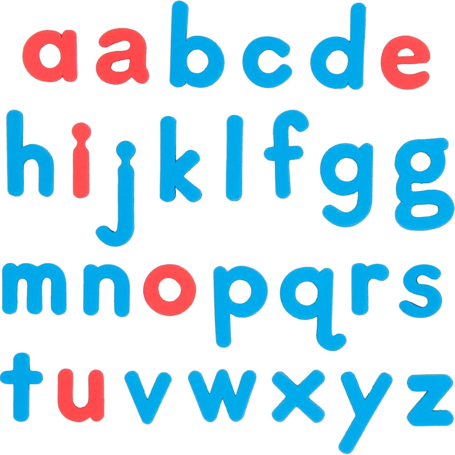 Soft Touch Large, Foam, Color-Coded Magnetic Lowercase Letters