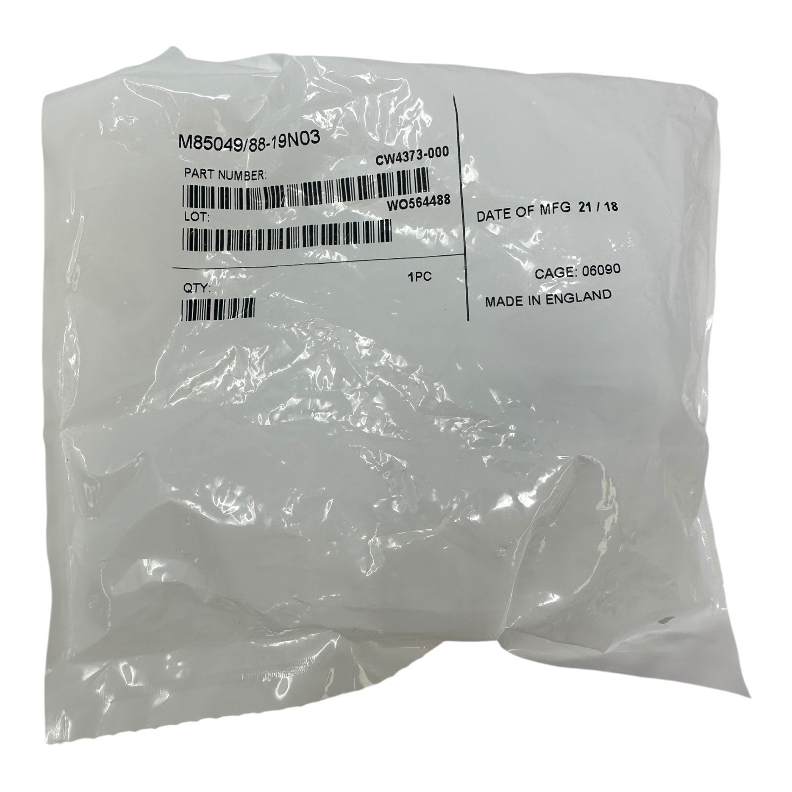 TE CONNECTIVITY M85049/88-19N03 CONNECTOR STRAIN RELIEF NEW/UNUSED SURPLUS