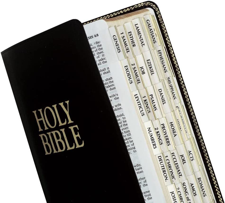 Gold-Edged Bible Indexing Tabs, Old & New Testament, 80 Tabs Including 64 Books 