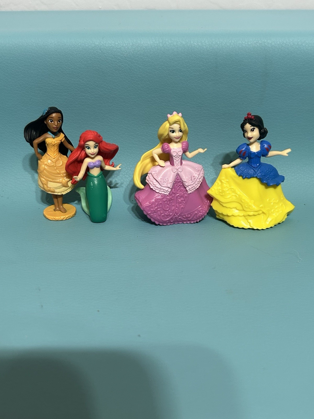 Disney Princess Gem Collection Series  Lot of 4 Figures 2.5" See Pics
